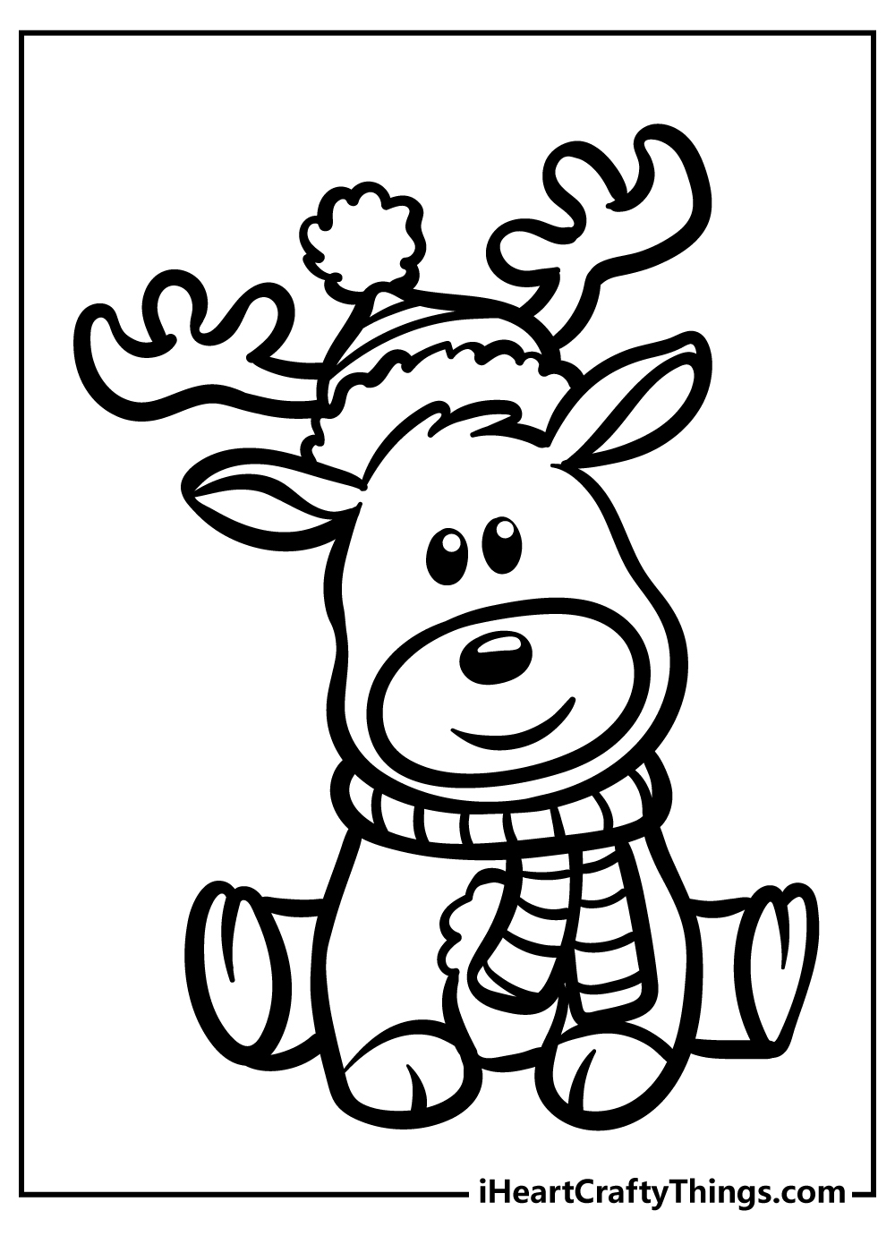 Rudolph Free Coloring Pages
