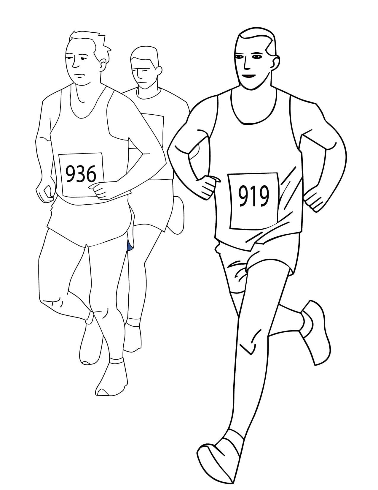 Running Track Coloring Pages