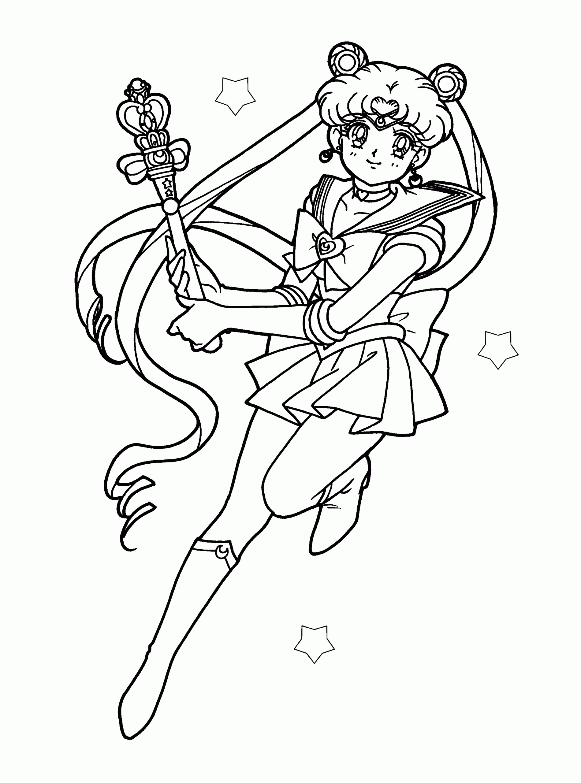 Sailor Moon Luna Coloring Pages Coloring Home