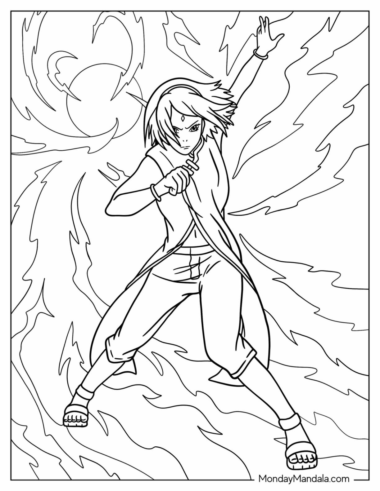 Sakura Haruno Coloring Pages