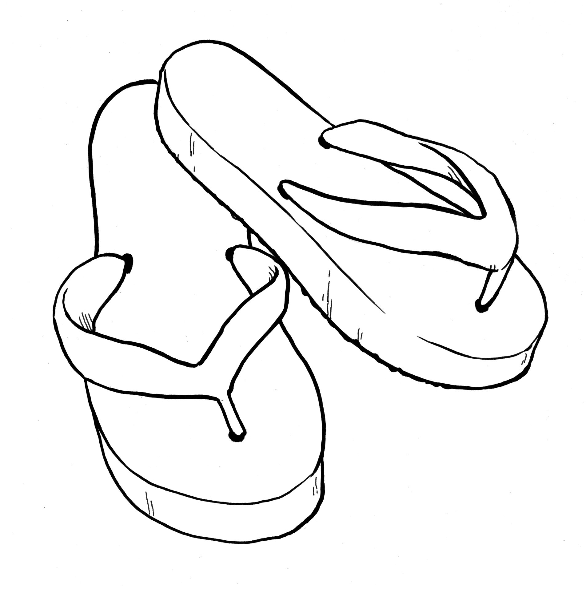 Sandals Coloring Page At GetColorings Free Printable Colorings Pages To Print And Color