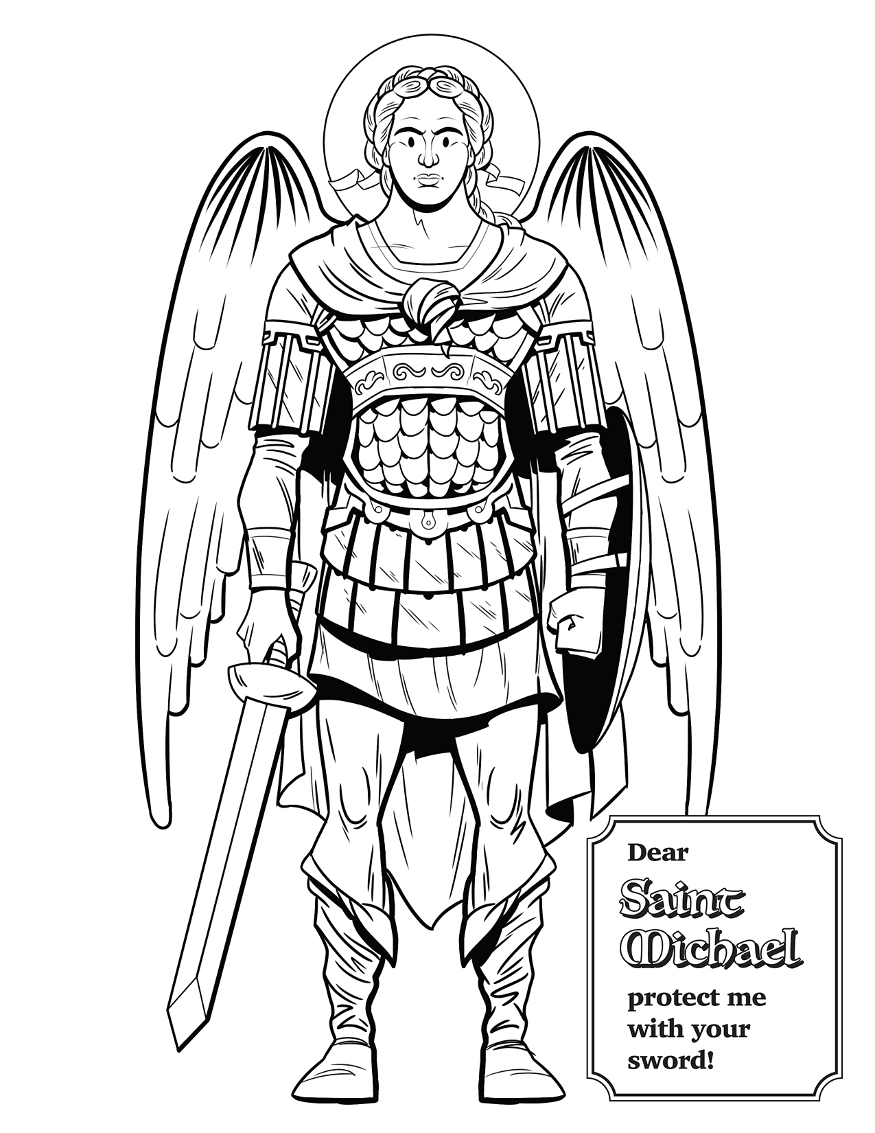 St. Michael Coloring Page