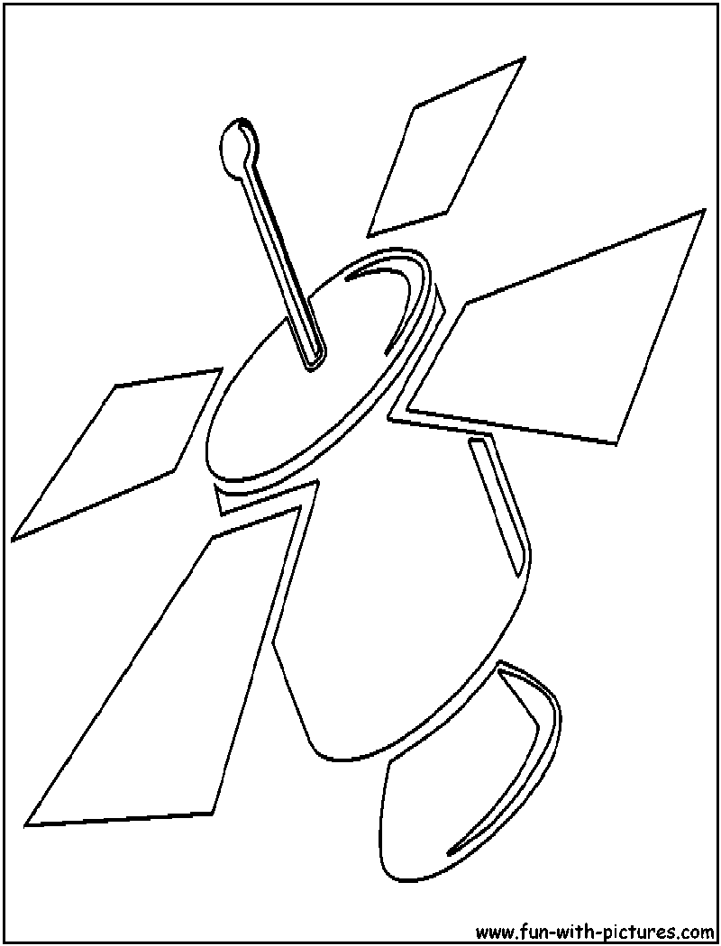 Satellite Coloring Page At GetColorings Free Printable Colorings Pages To Print And Color