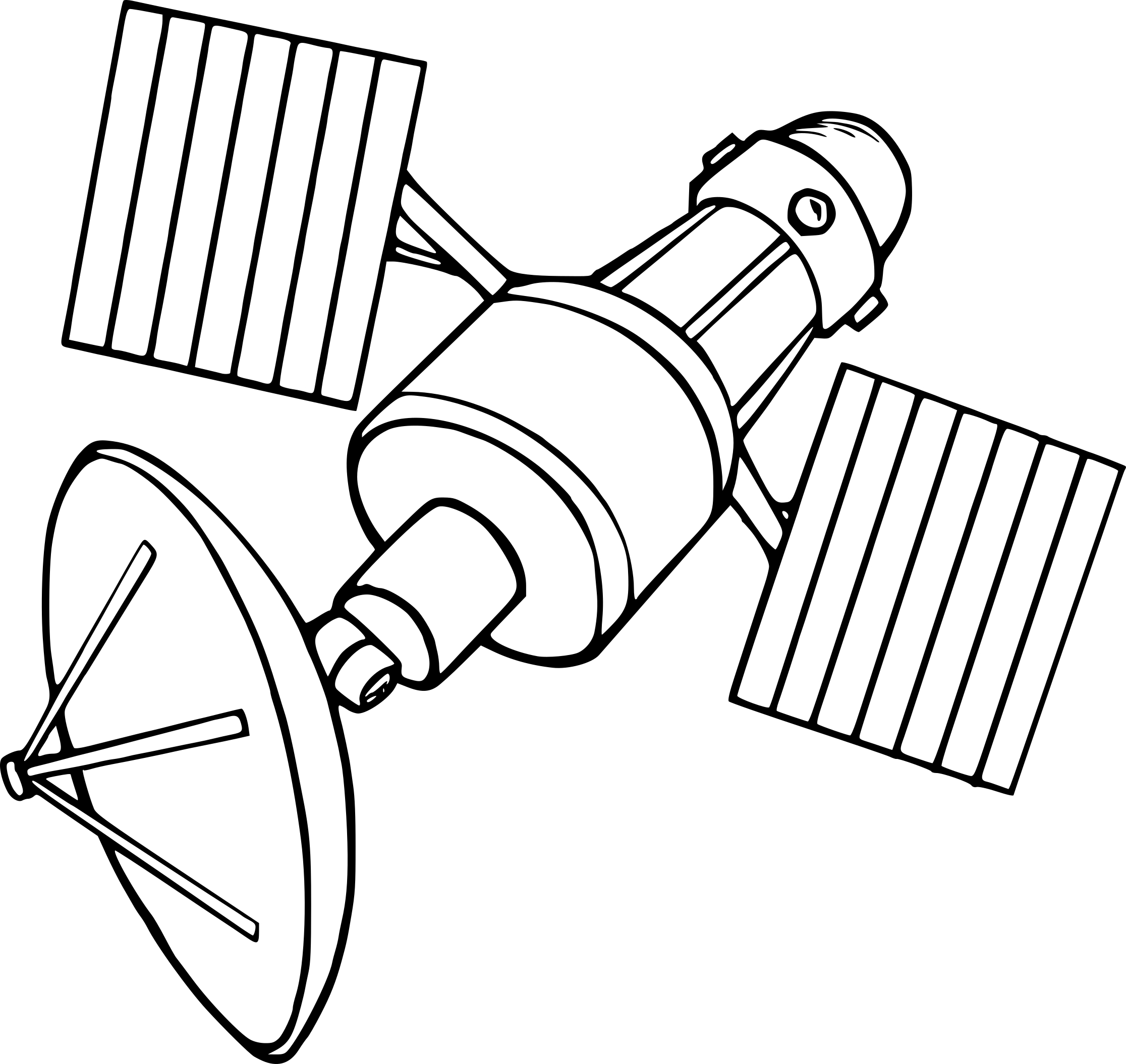 Satellite Coloring Pages