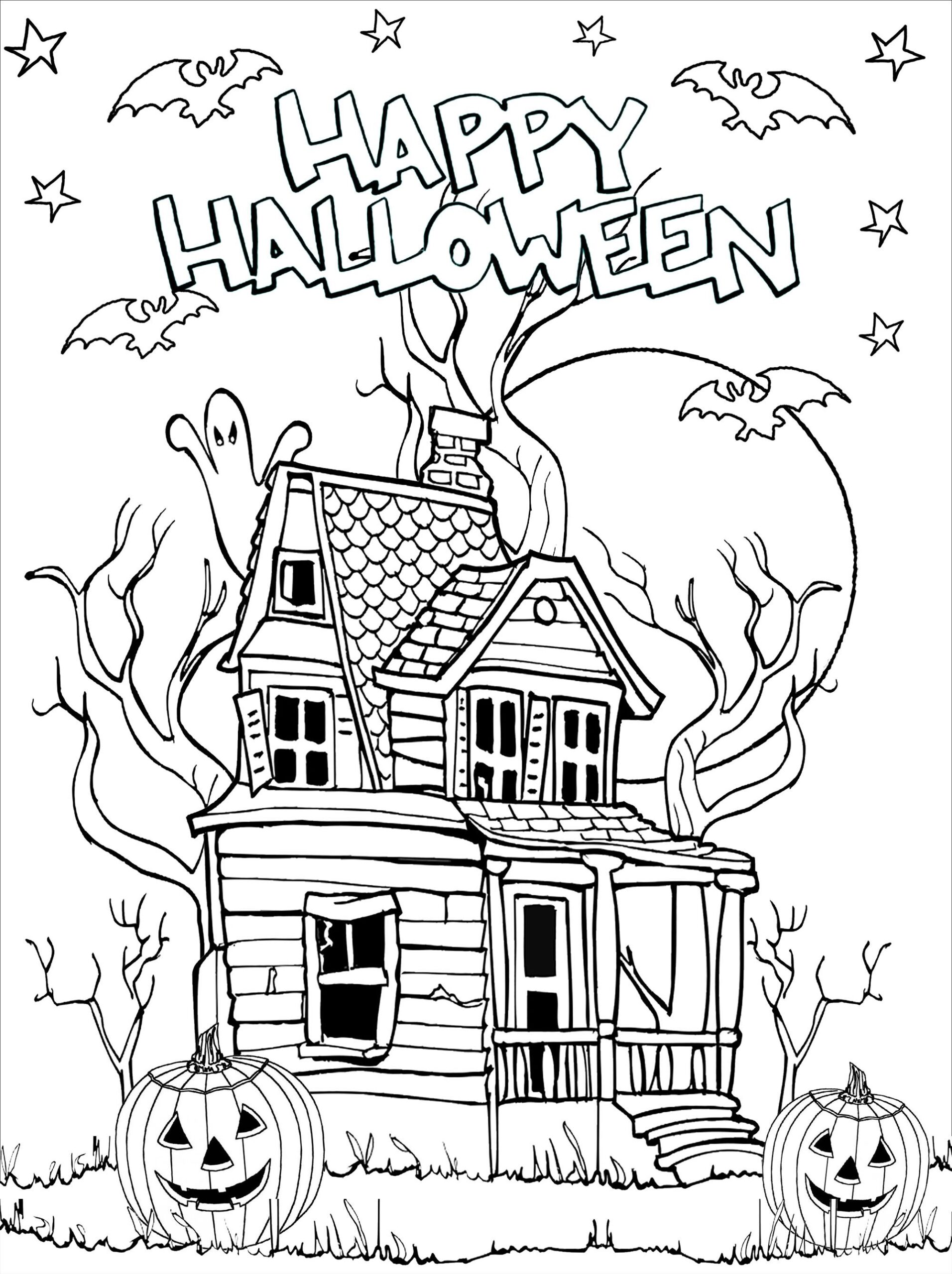 Halloween Adult Coloring Pages