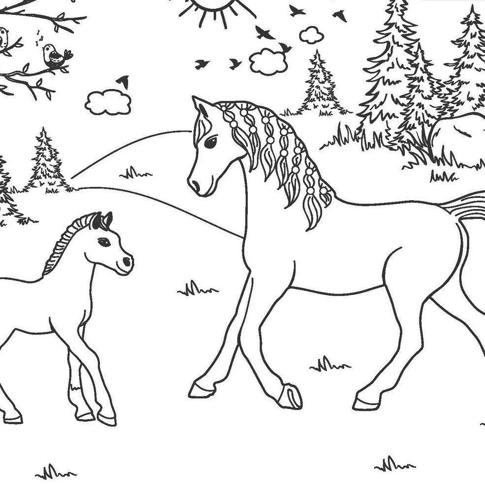 Schleich Horse Coloring Pages