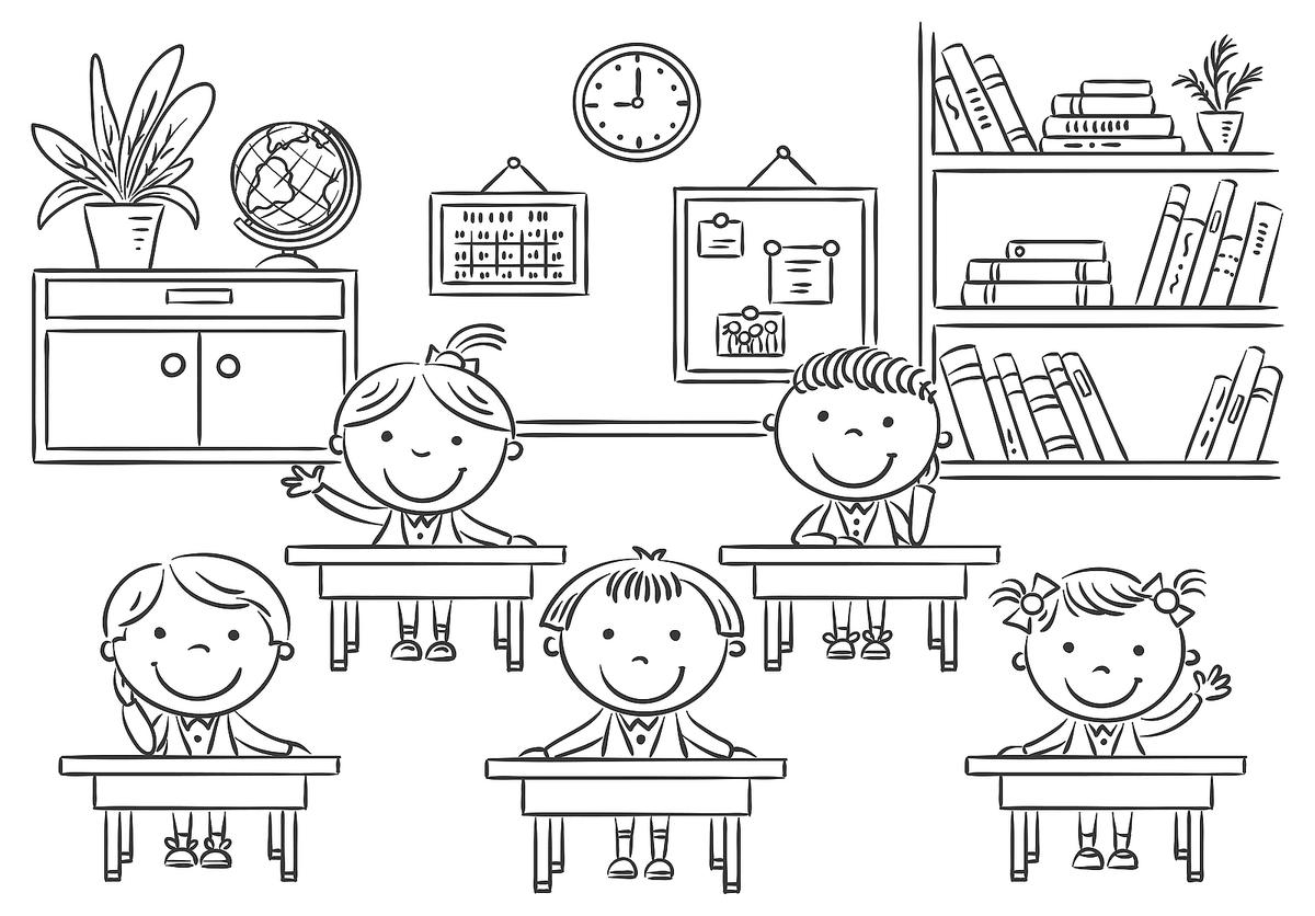 School Kids Coloring Pages