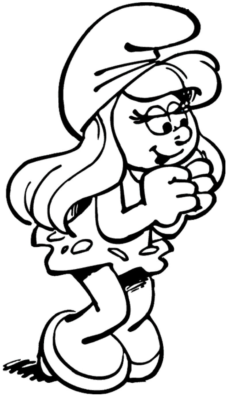 Schtroumpfette The Smurfs Kids Coloring Pages