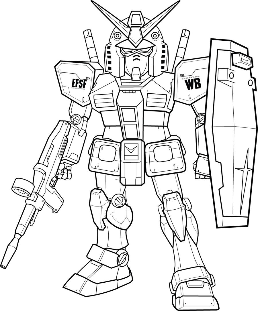 Sd Gundam Wing Coloring Pages Sketch Coloring Page
