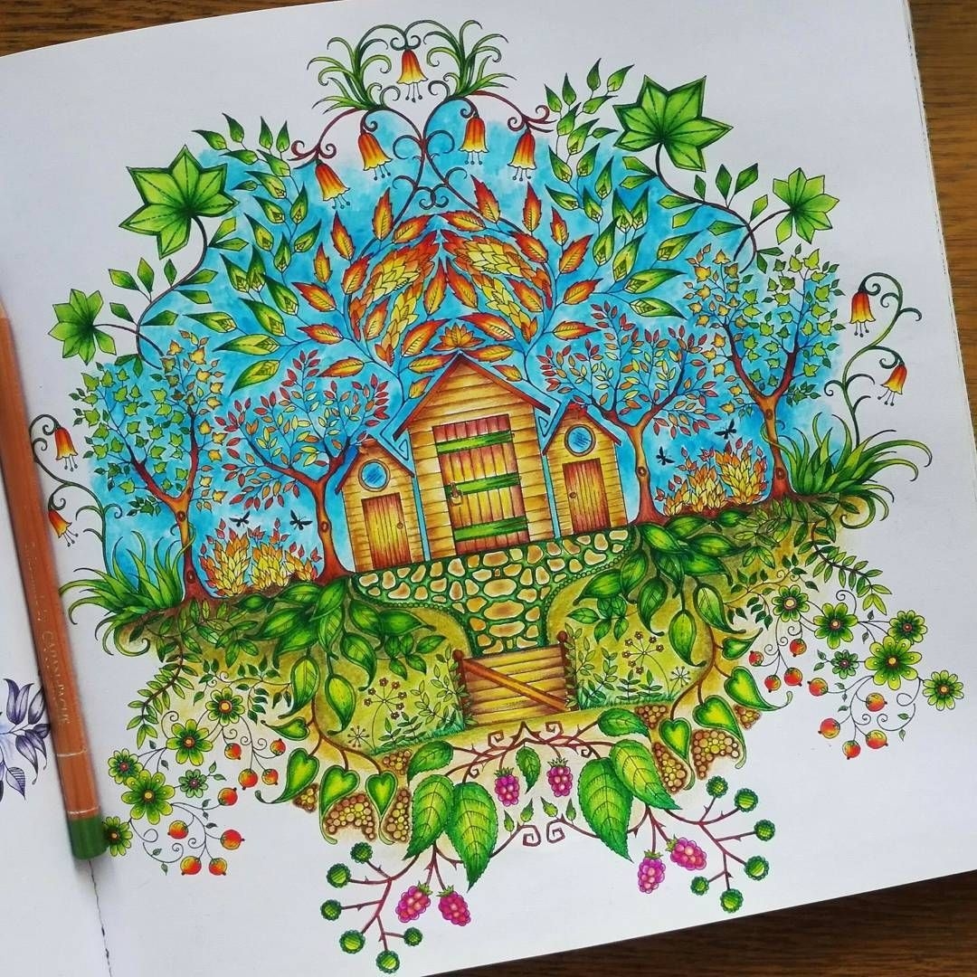 Secret Garden Coloring Book Finished Pages