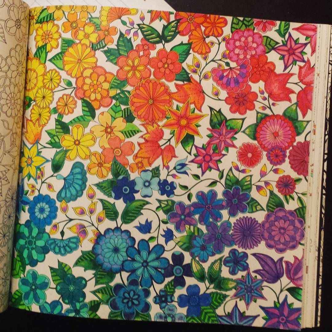Secret Garden Coloring Book Finished Pages