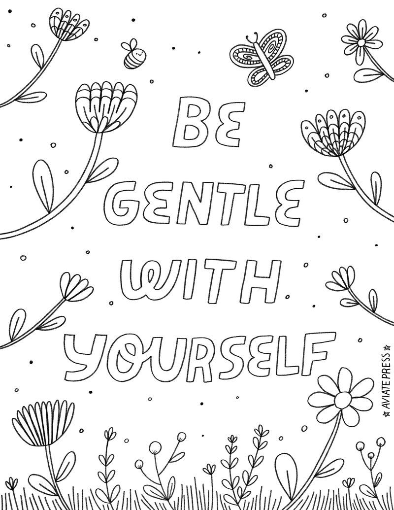 Self Esteem Coloring Pages