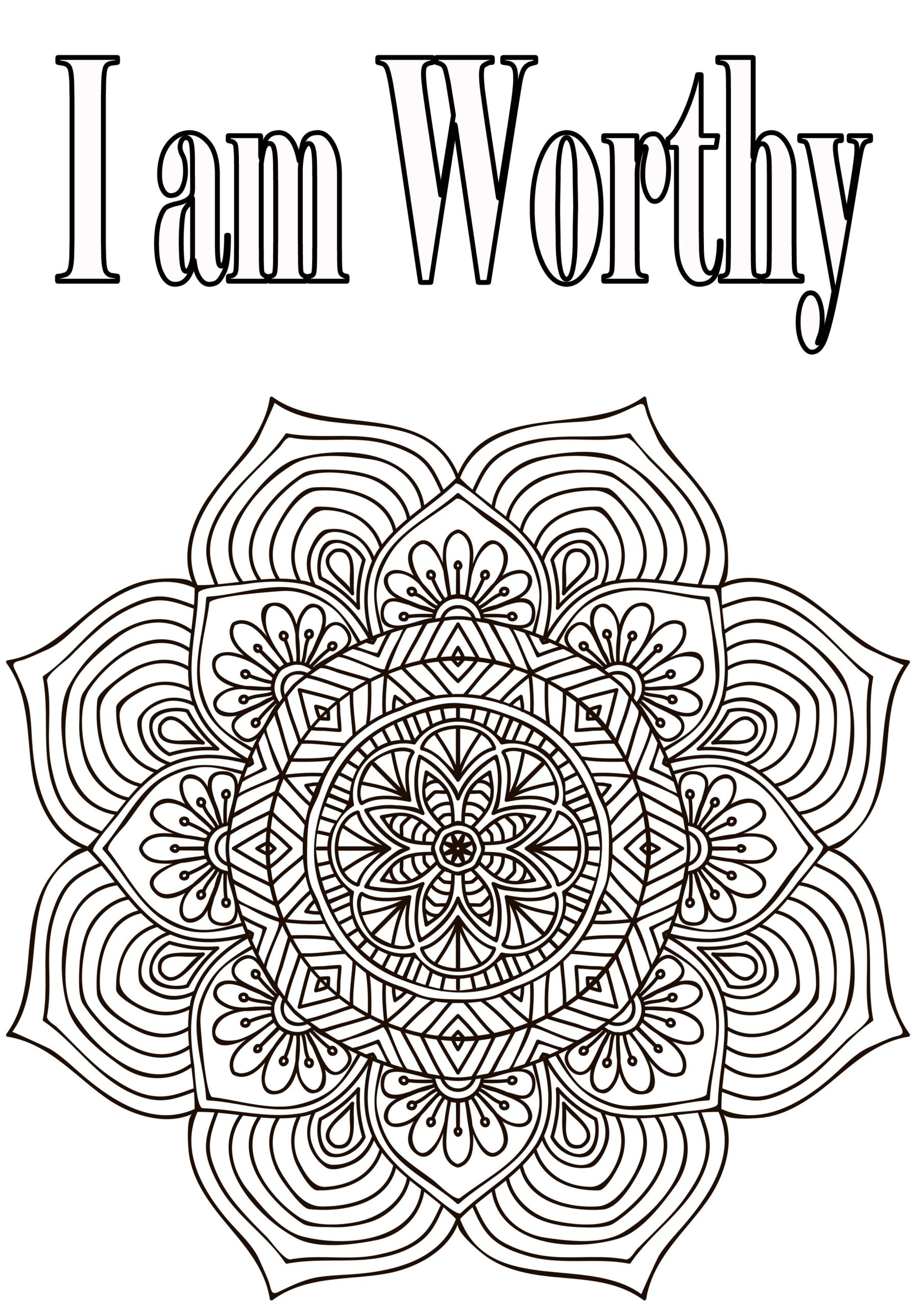 Self Esteem Coloring Sheets Coloring Coloring Pages
