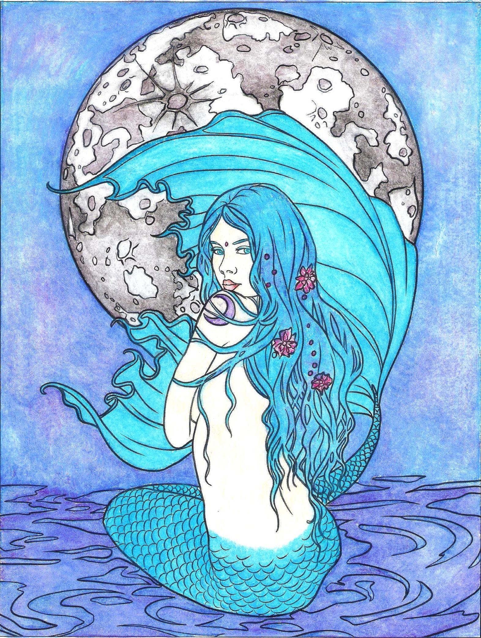 Selina Fenech Mermaid Coloring Pages Jambestlune