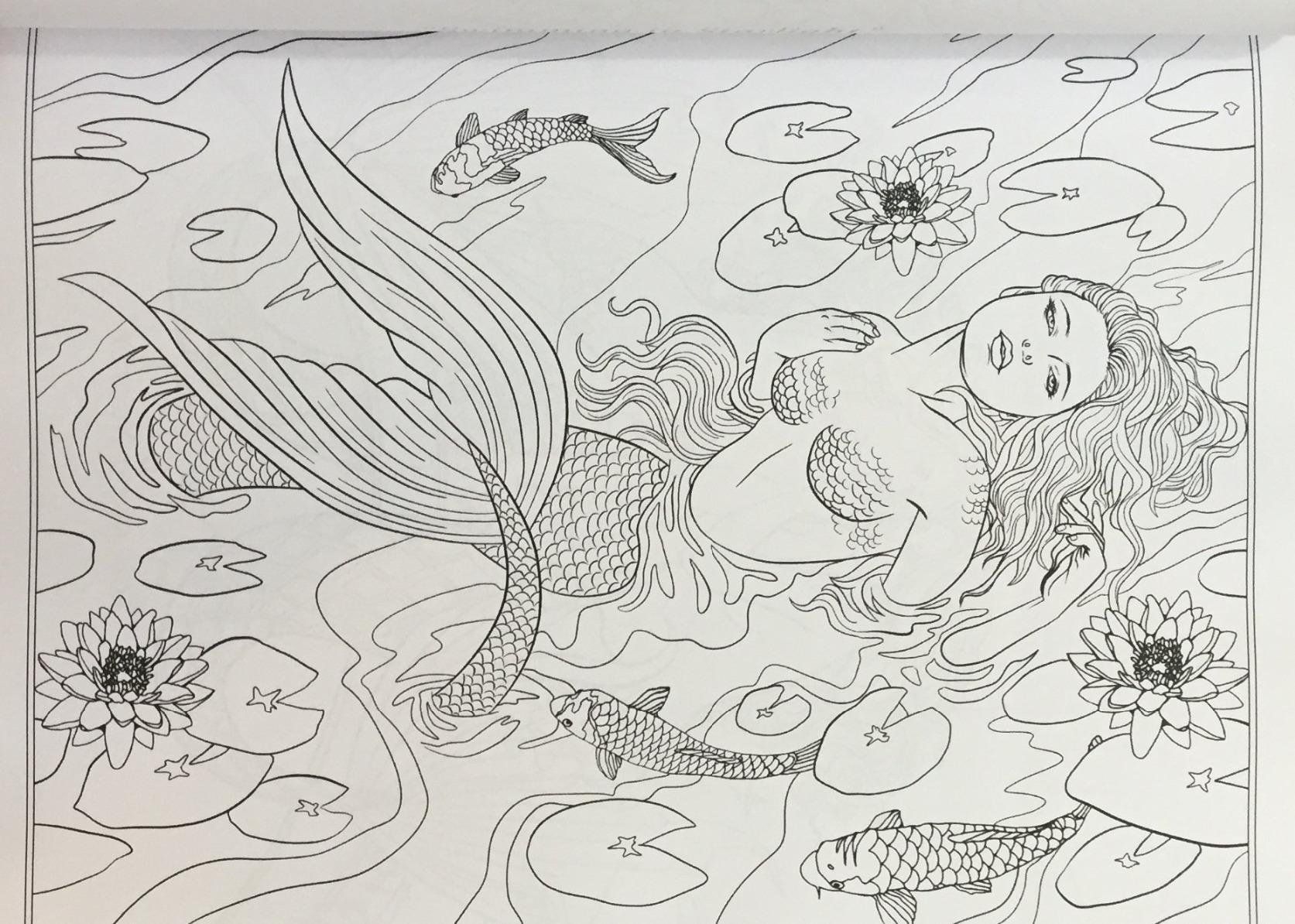 Selina Fenech Mermaid Coloring Pages Jambestlune
