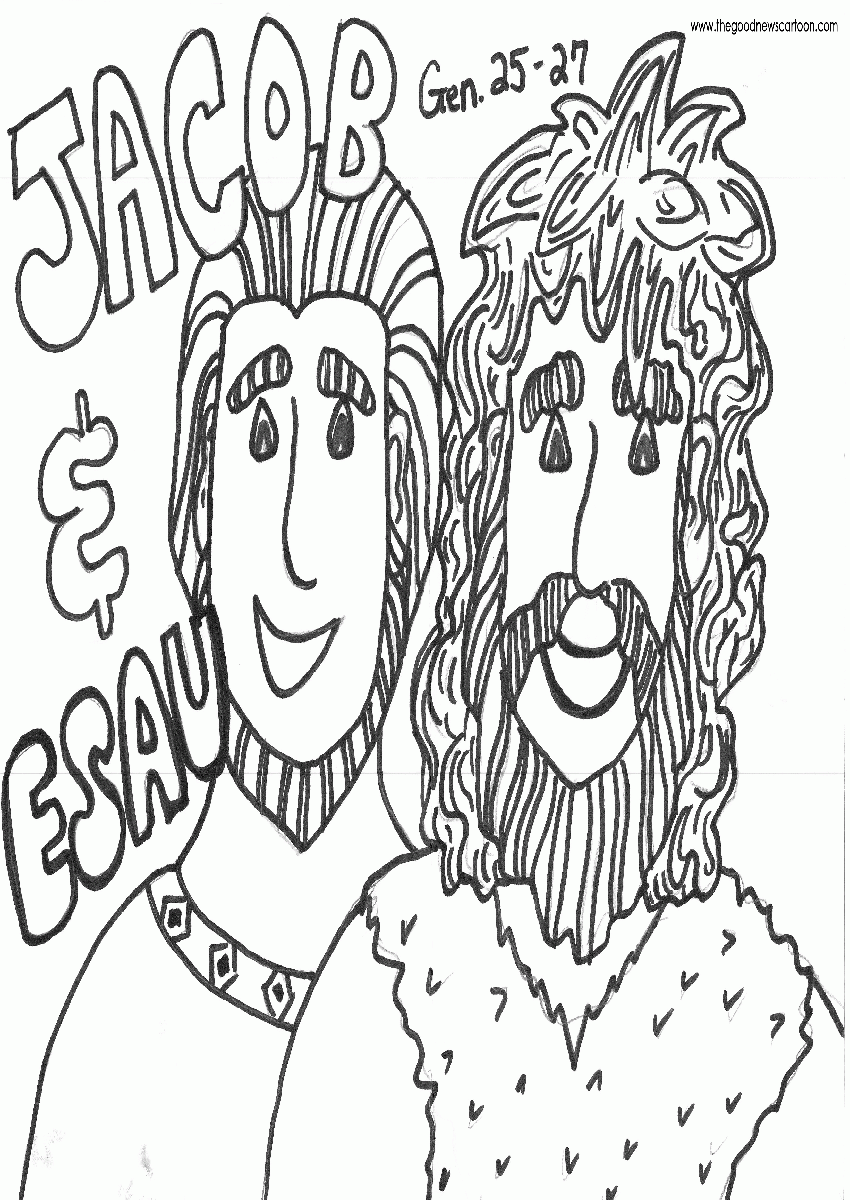 Sensational Esau And Jacob Coloring Page Easy To Download Creative Pencil