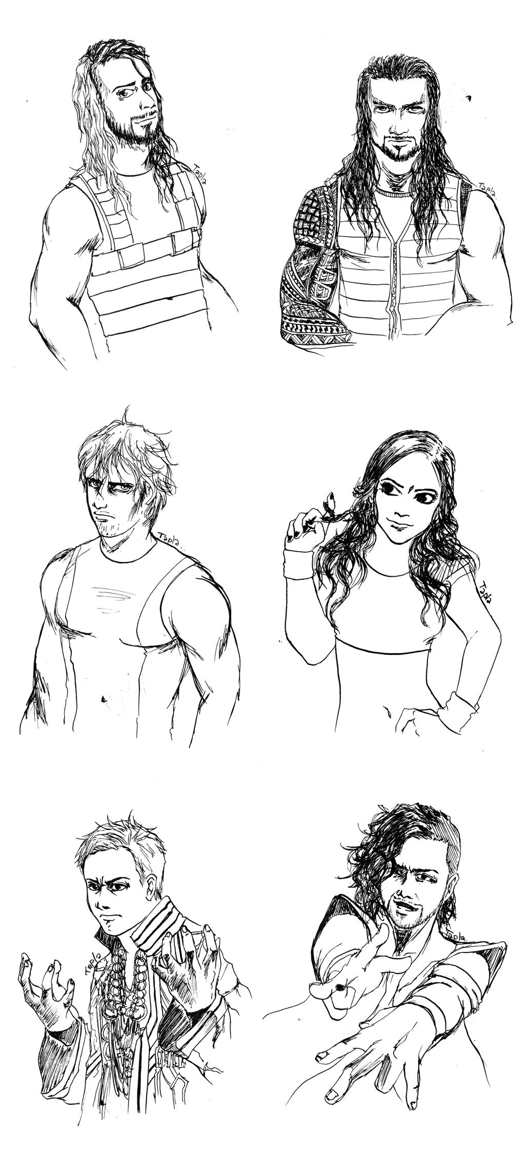 Seth Rollins Coloring Pages