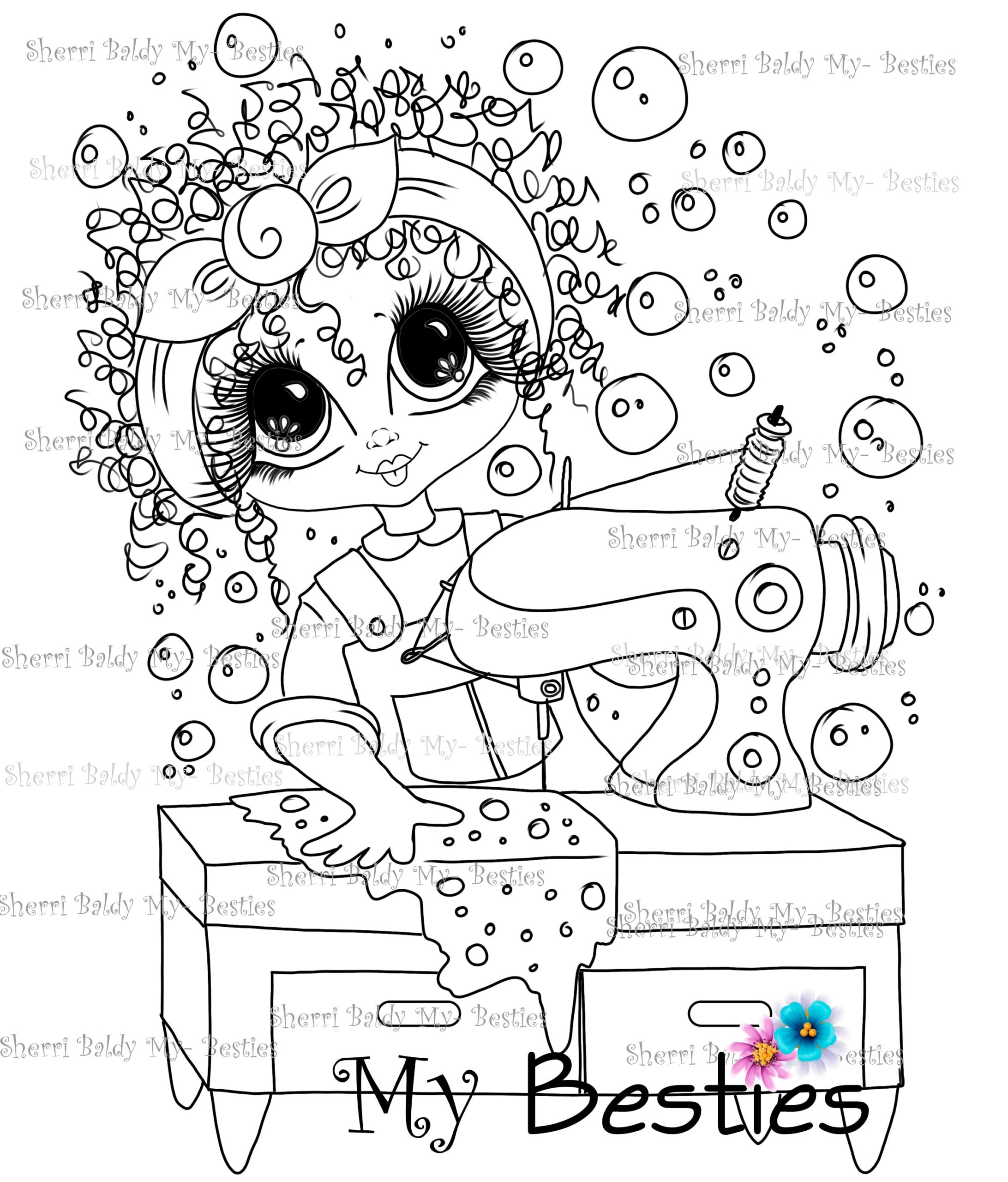 Sherri Baldy Free Printable Stamp Coloring Pages Sketch Coloring Page