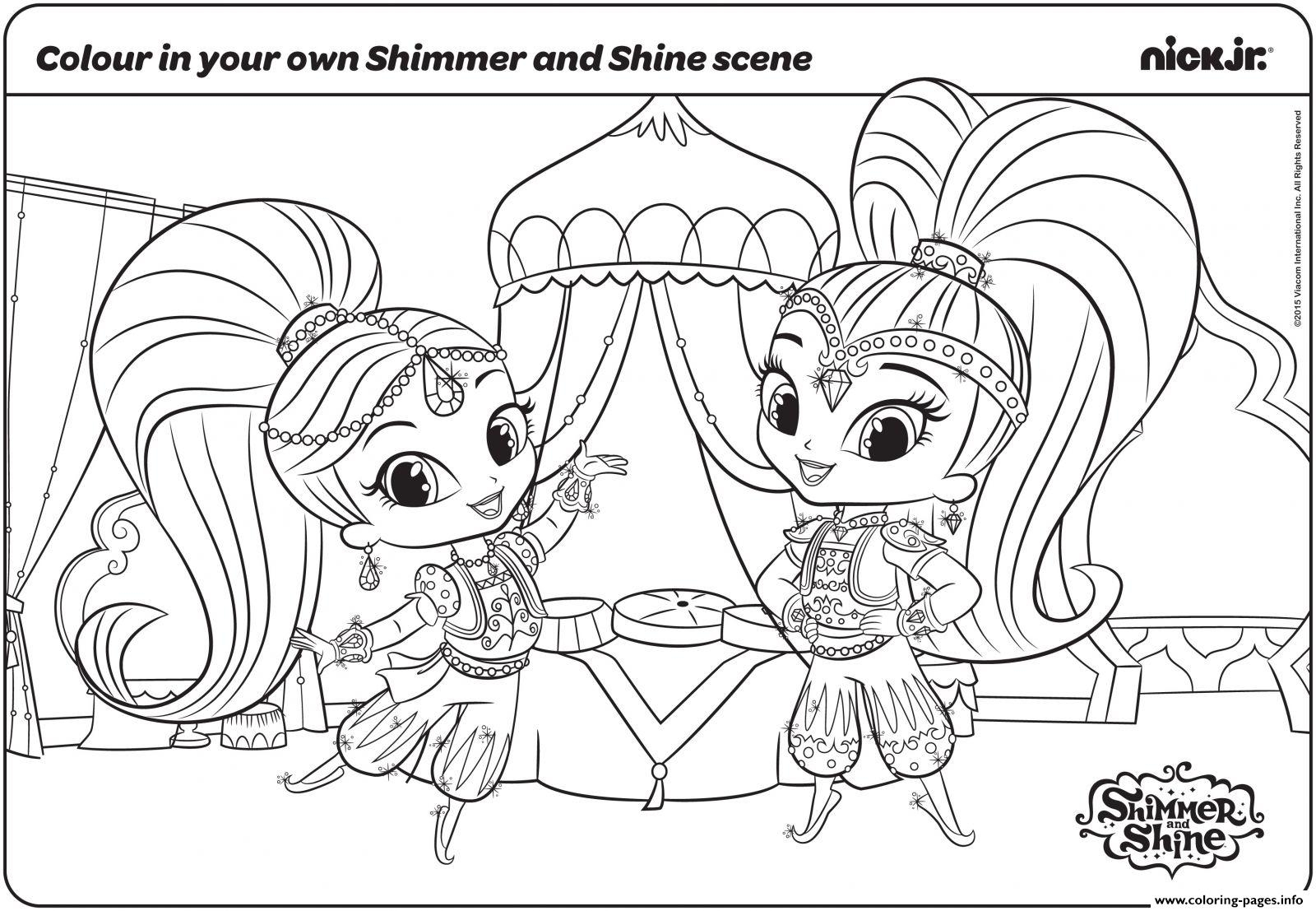 Coloring Pages Shimmer And Shine