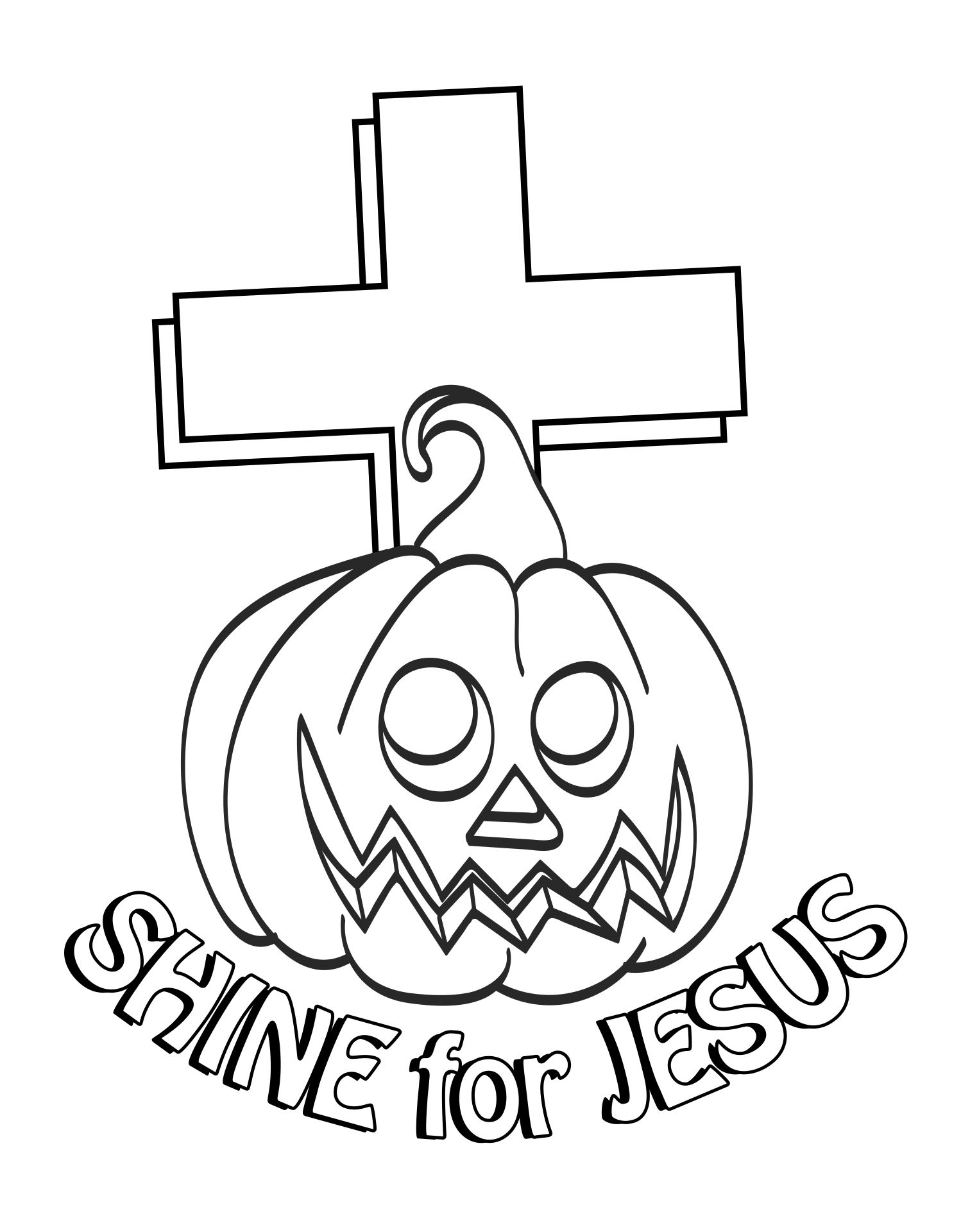Christian Pumpkin Coloring Pages