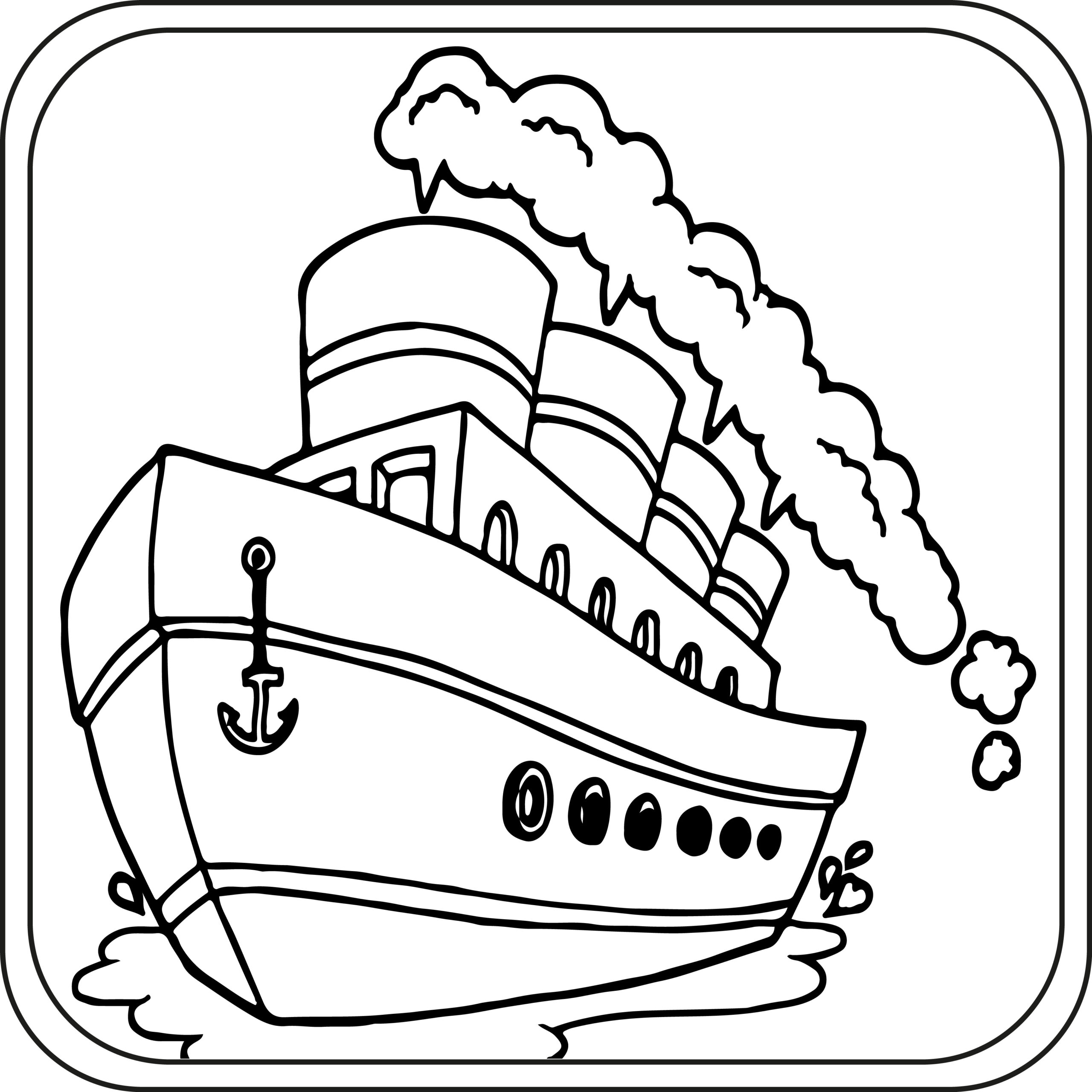 Ship Coloring Page