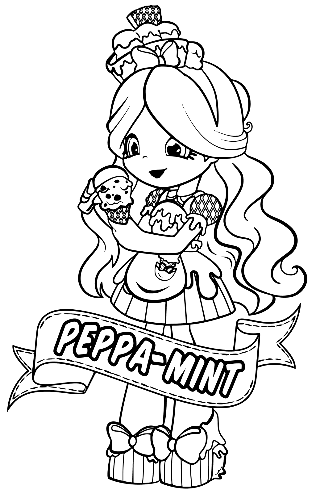 Shopkins Shoppie Dolls Coloring Pages