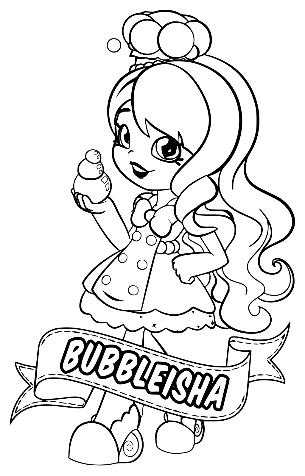 Shoppies Coloring Pages Free