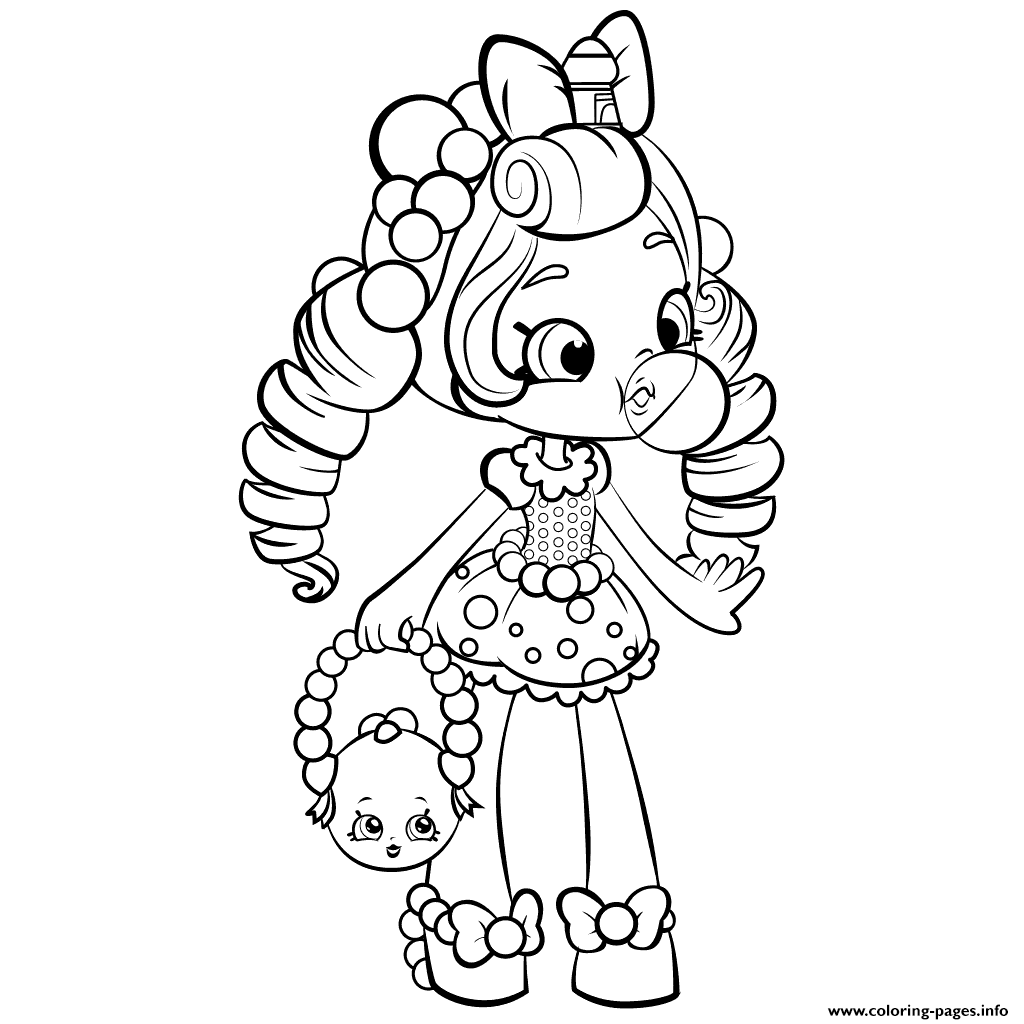 Shopkins Shoppies Doll Coloring Page Printable
