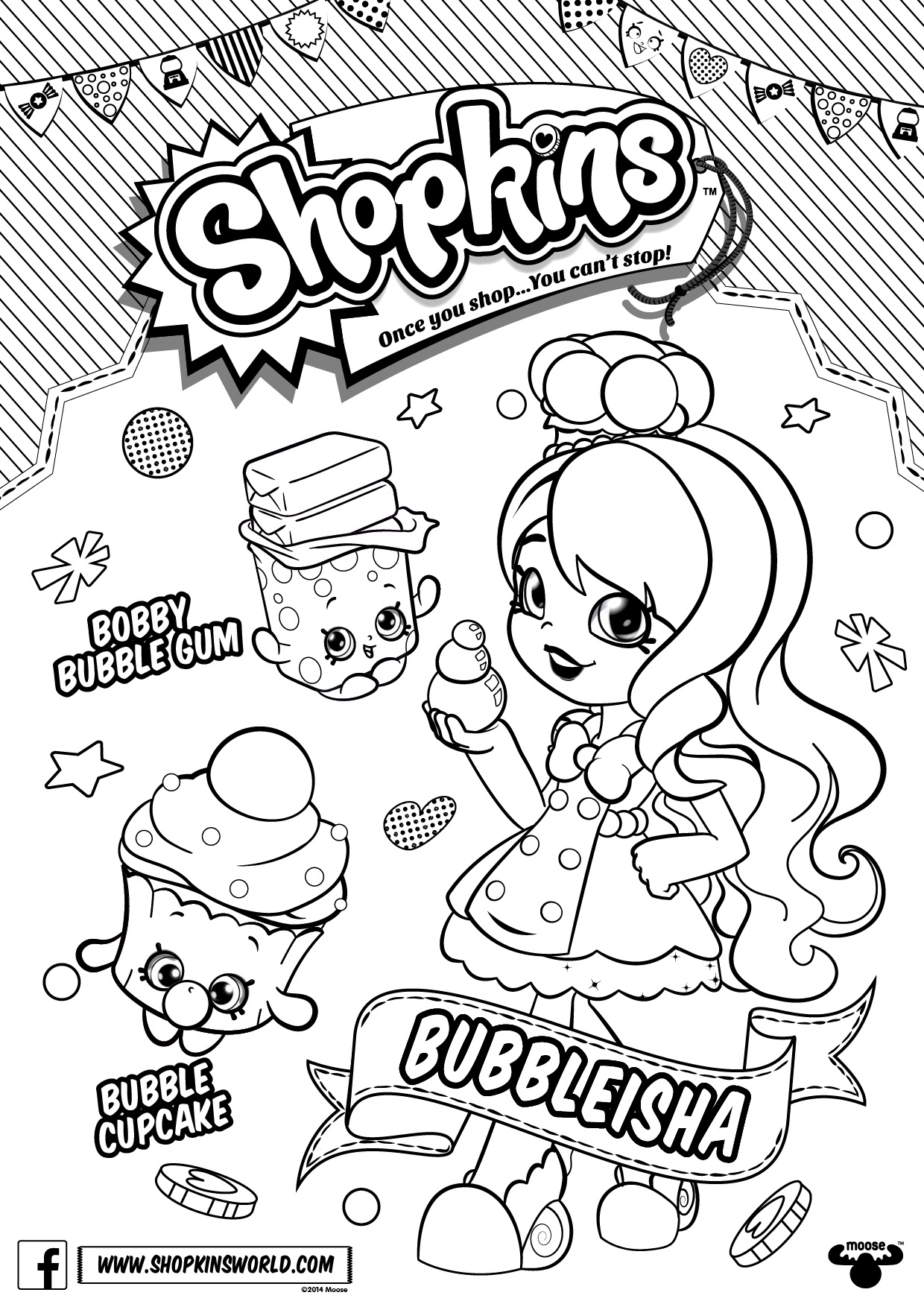 Shoppie Dolls Coloring Pages At GetDrawings Free Download