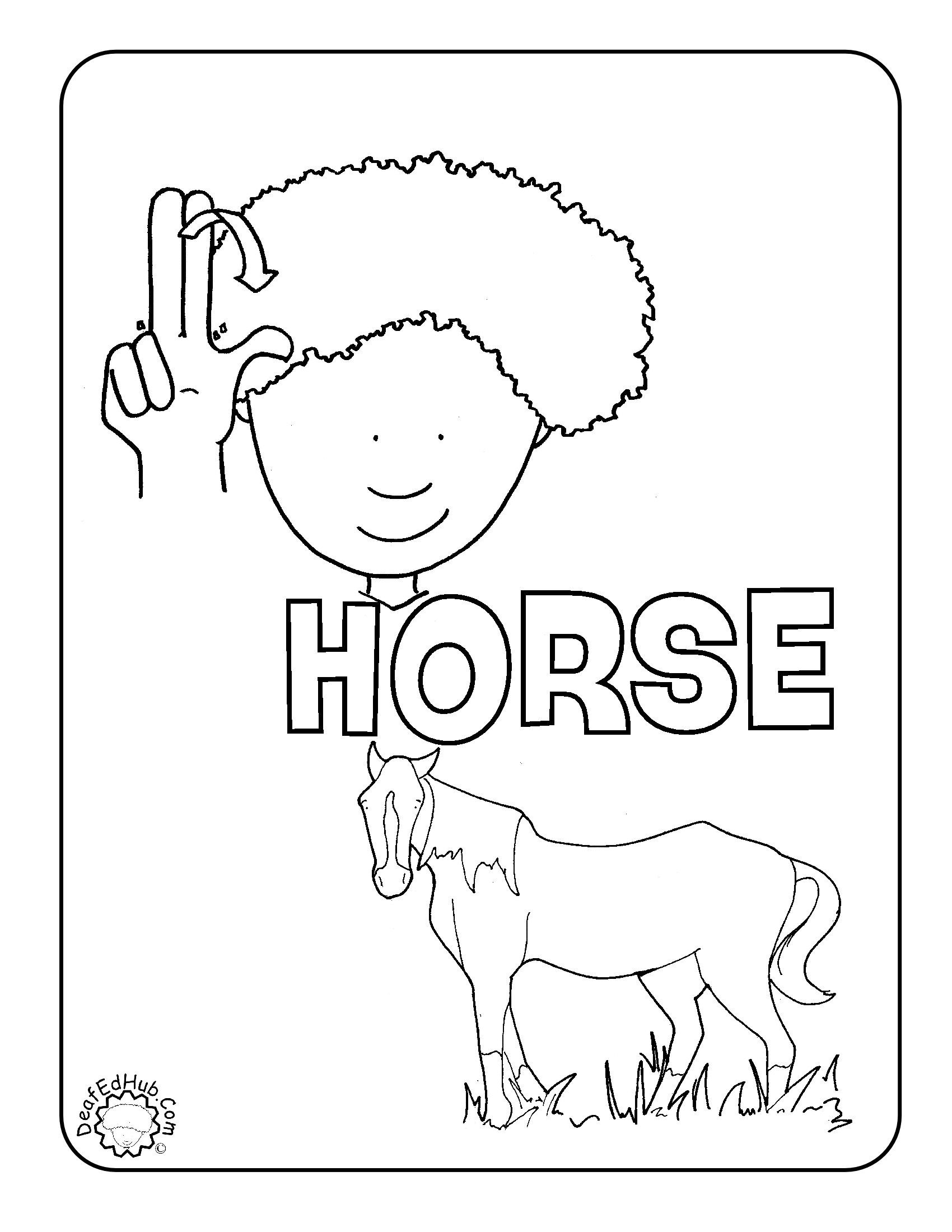 Sign Language Coloring Pages At GetColorings Free Printable Colorings Pages To Print And Color