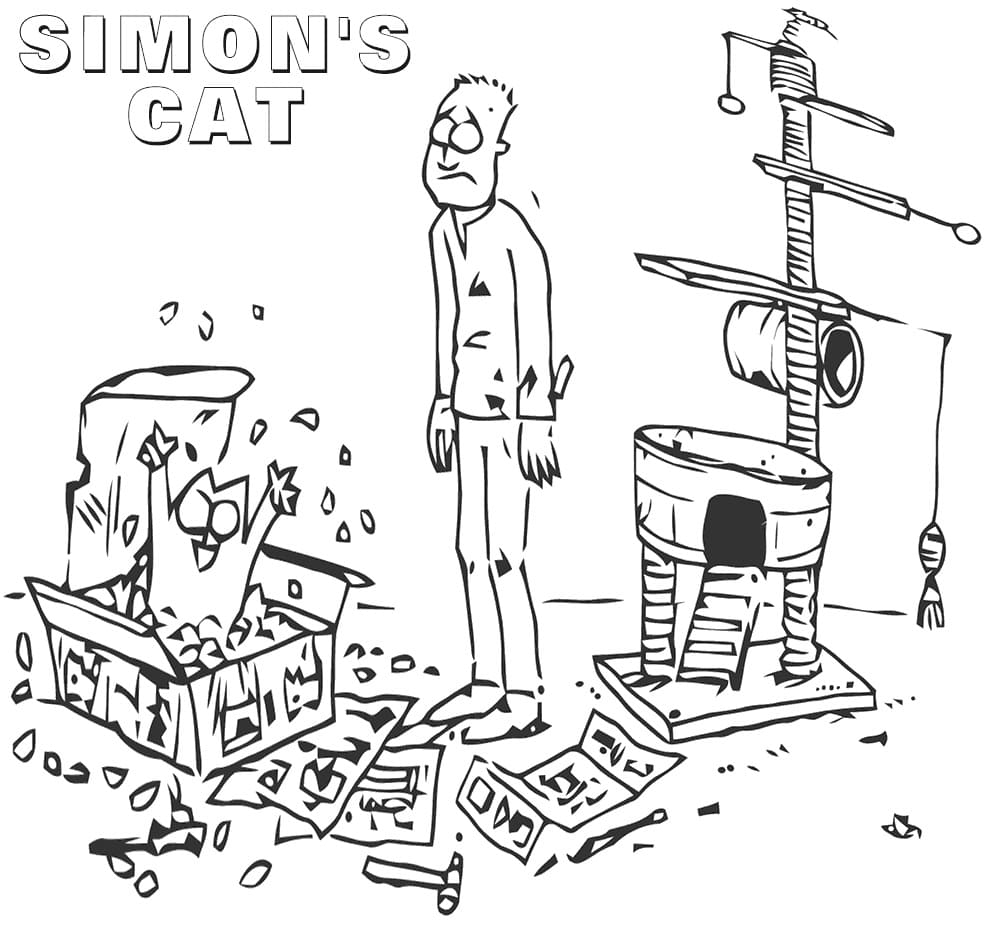 Simon S Cat 1 Coloring Page Free Printable Coloring Pages For Kids