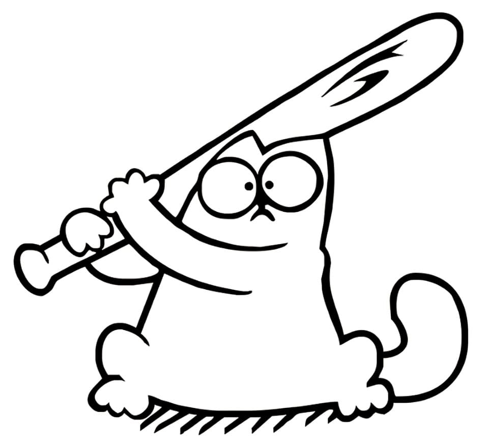 Simon's Cat Coloring Pages