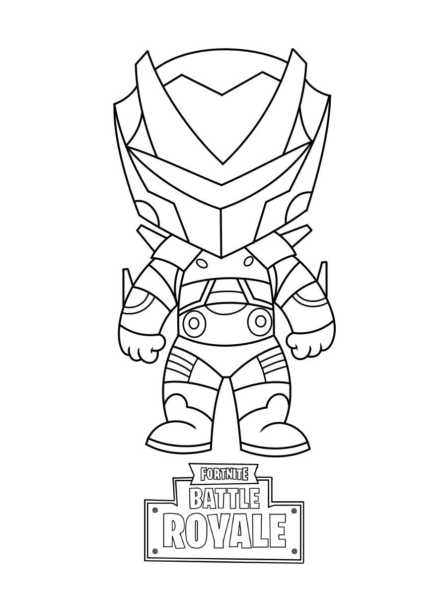Simple Fortnite Skin Coloring Pages Mini Drawing Pictures Free Printable Coloring Pages