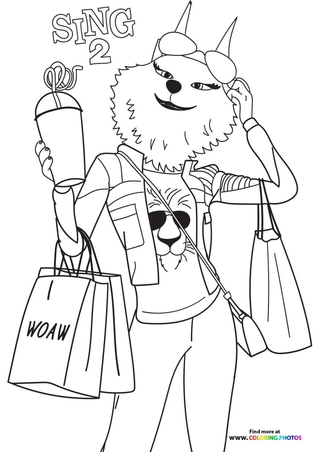 Sing 2 Coloring Pages For Kids