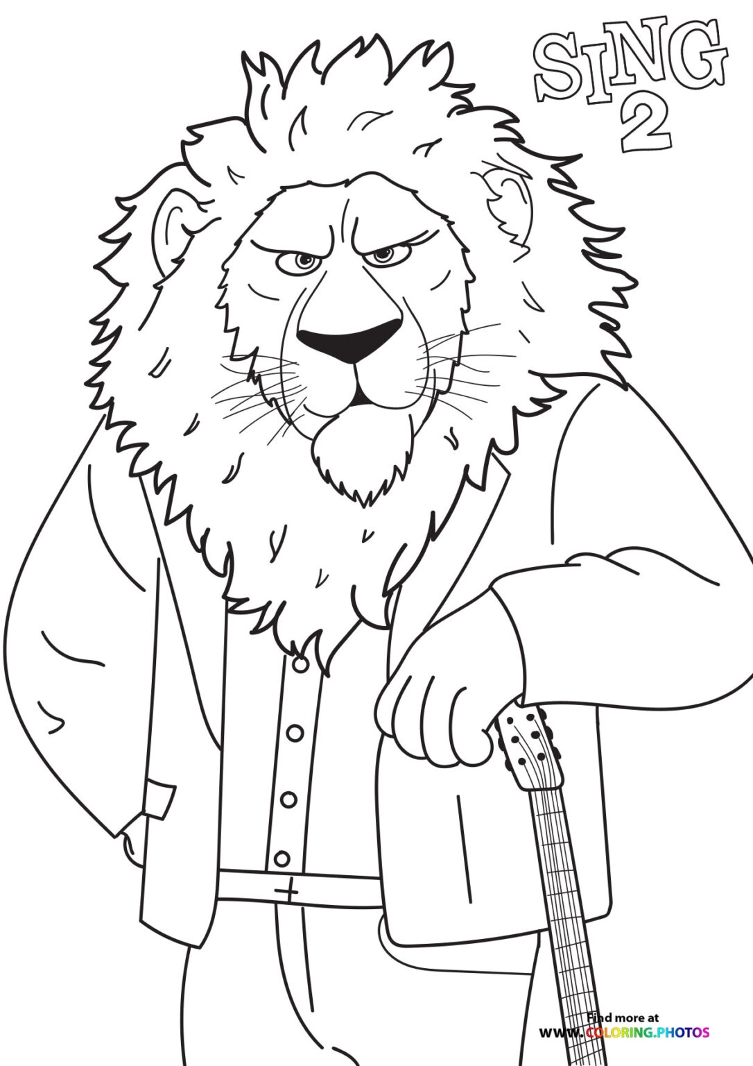 Sing 2 Coloring Pages For Kids Free And Easy Print Or Download