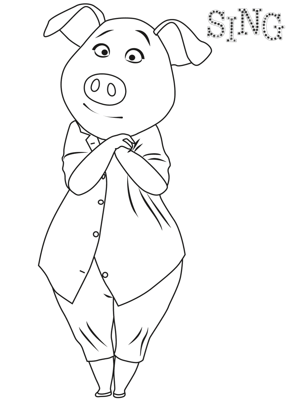 Sing Coloring Pages Best Coloring Pages For Kids