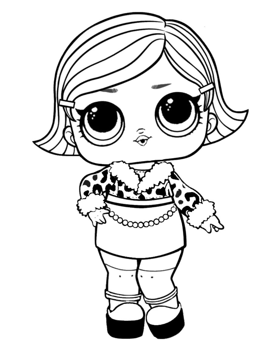 Sisters LOL Surprise Dolls LOL Doll Coloring Pages Book For Kids