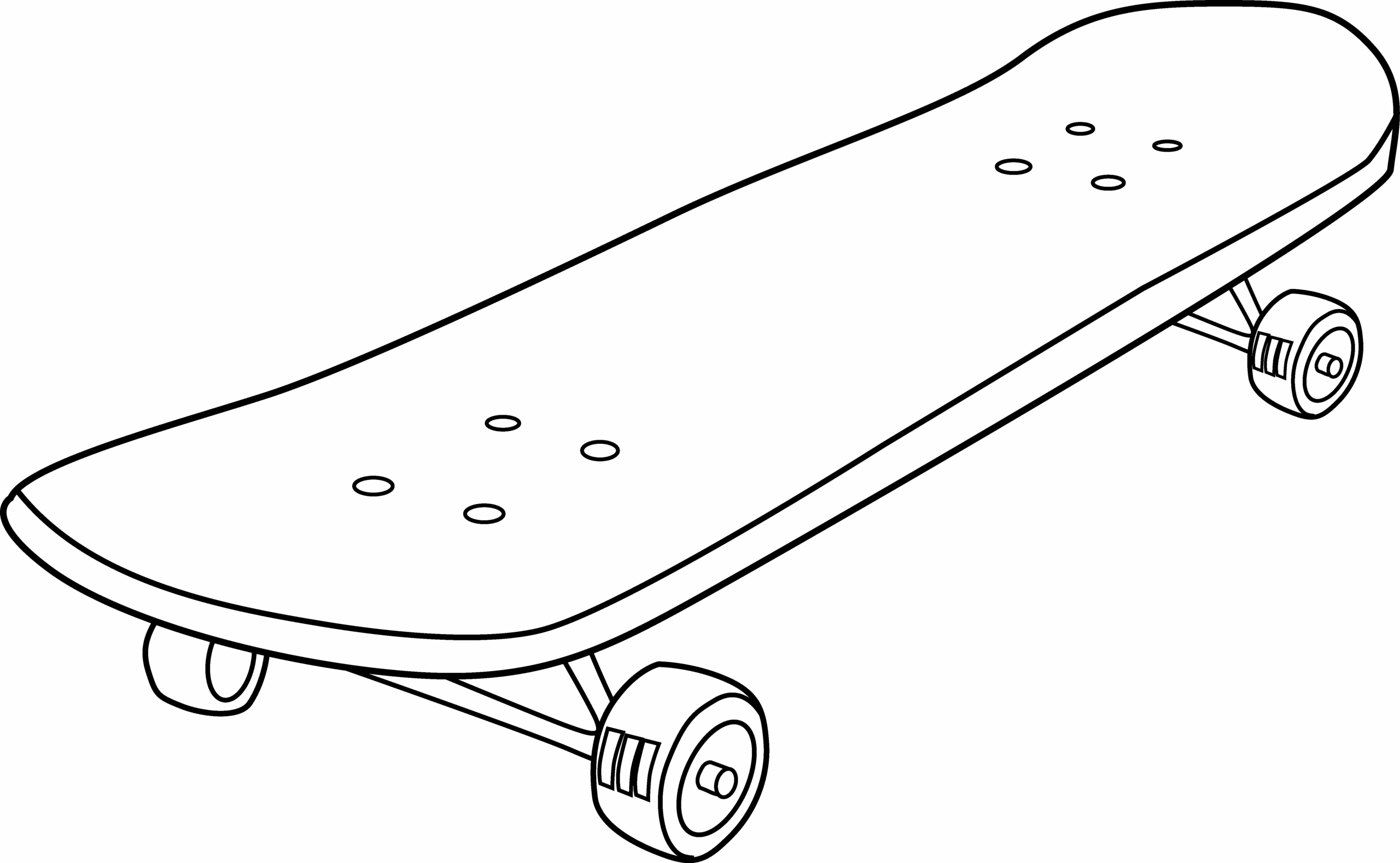 Skateboard 139289 Transportation Free Printable Coloring Pages