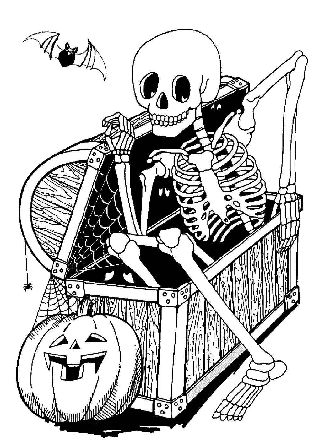 Kids Halloween Color Pages