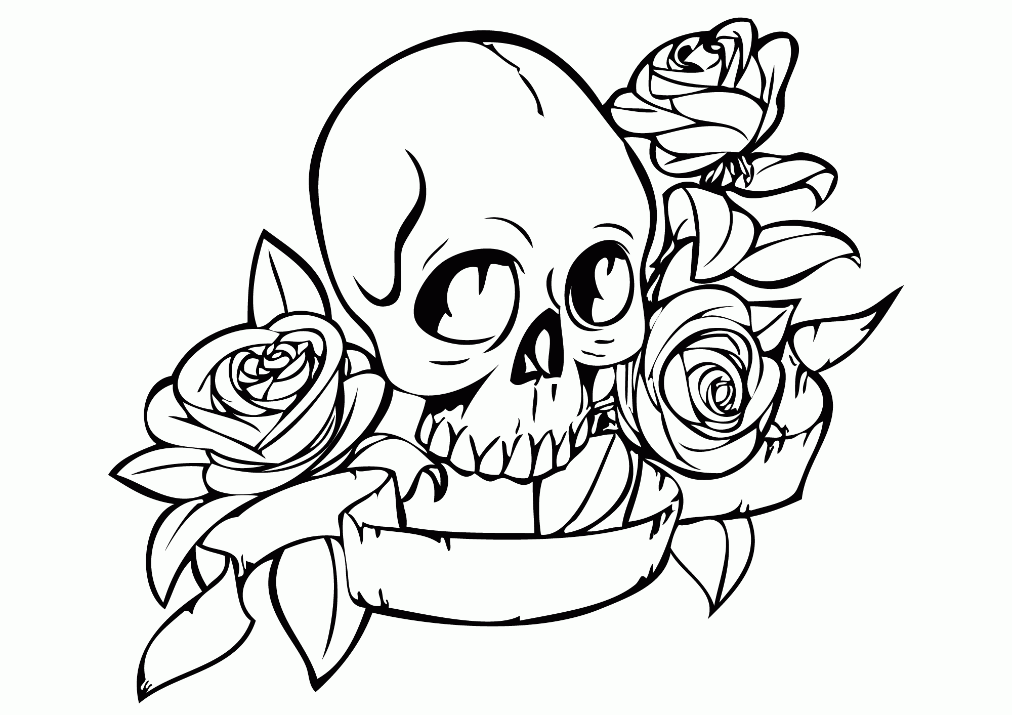 Skull Color Pages