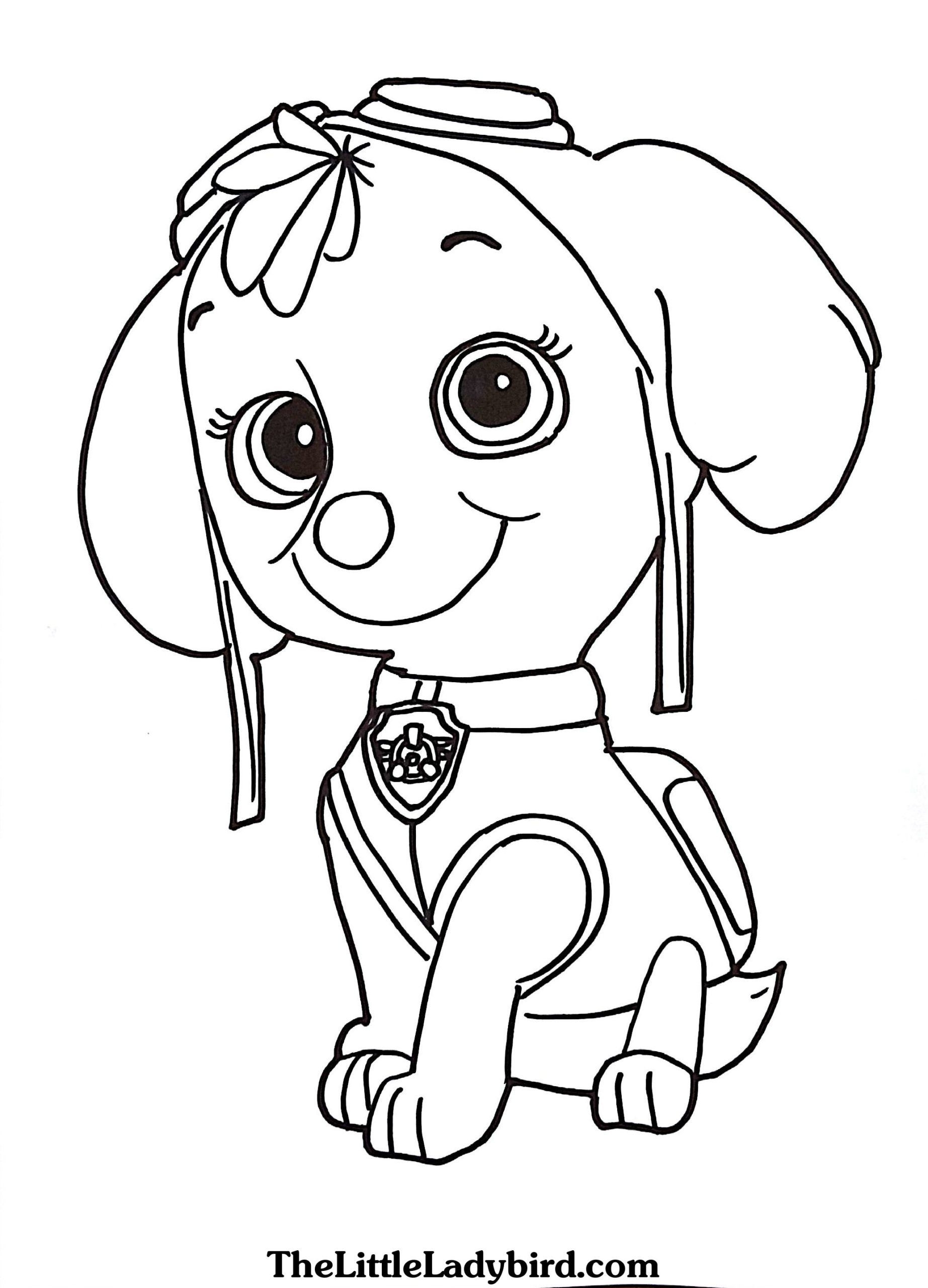 Skye Paw Patrol Coloring Page Youngandtae Paw Patrol Coloring Pages Paw Patrol Coloring