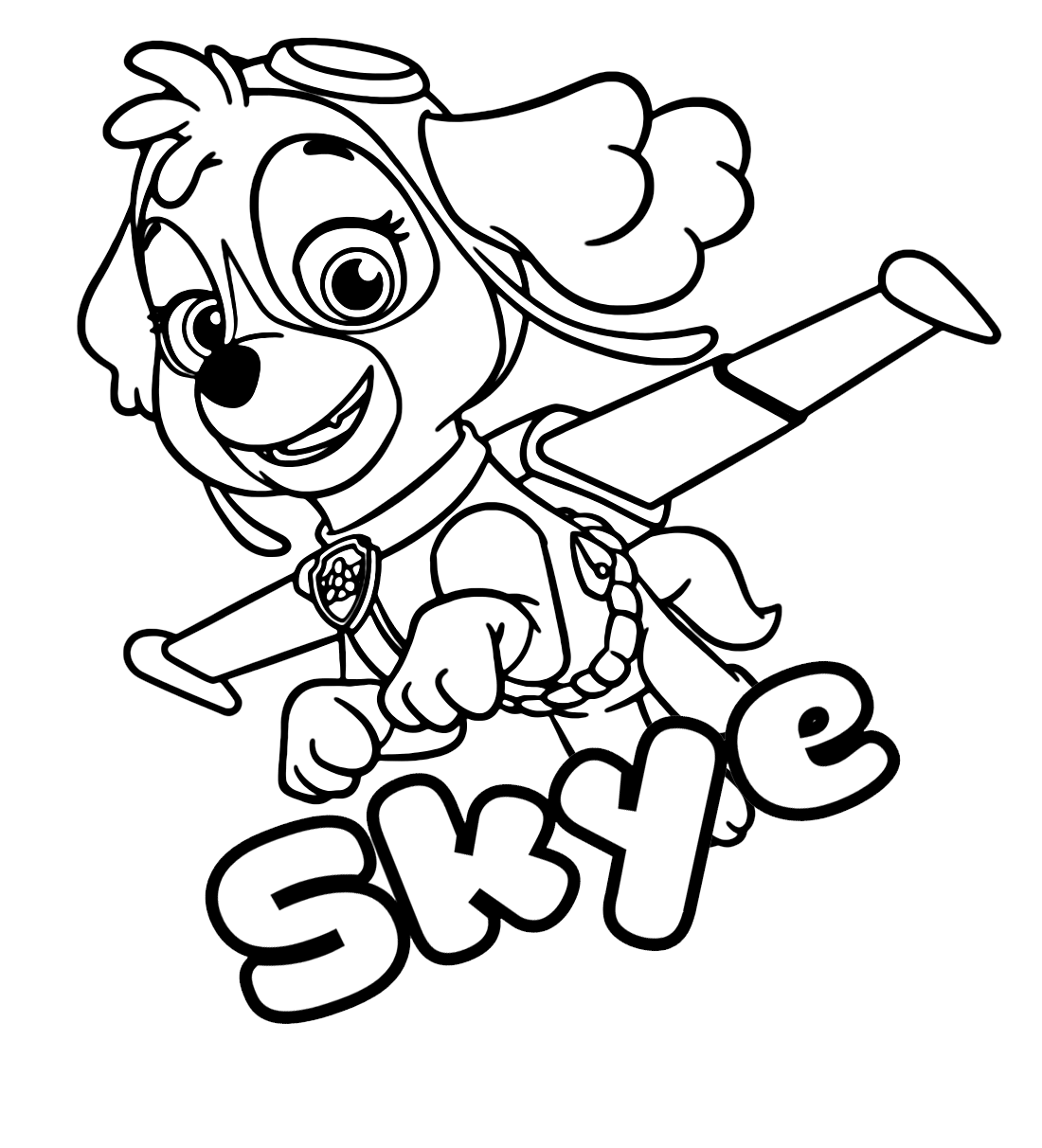 Coloring Pages Skye Paw Patrol