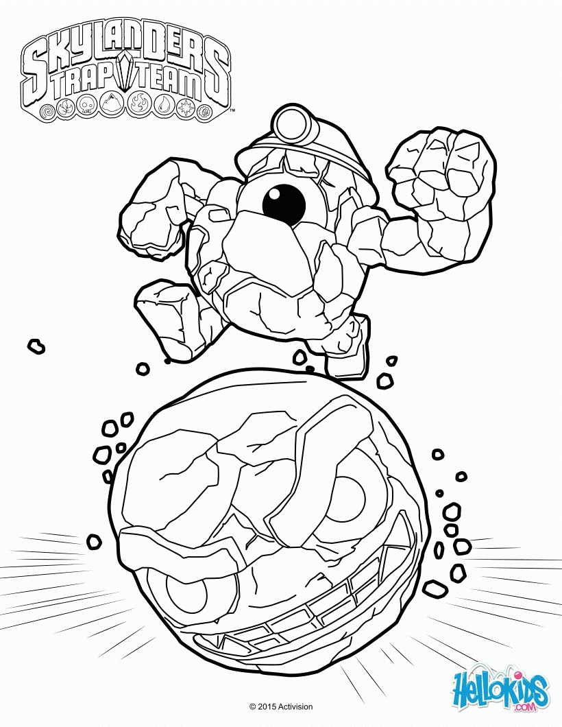 Skylanders Trap Team Coloring Page Coloring Home