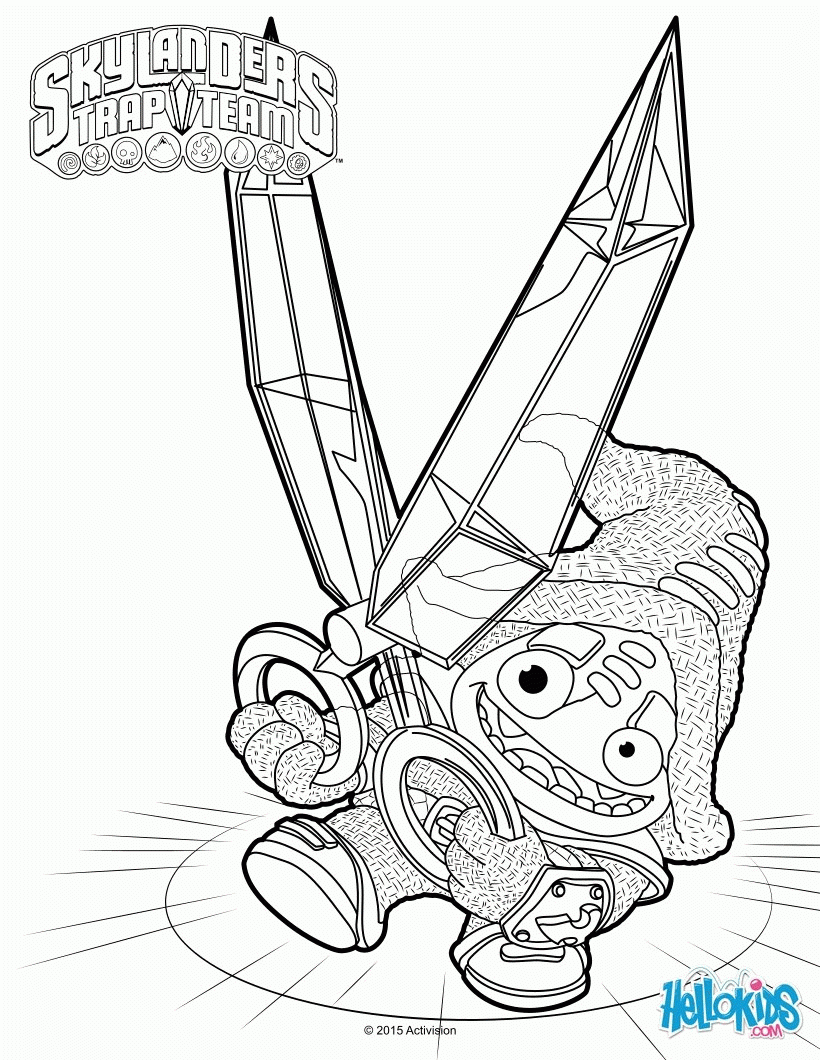 Skylanders Trap Team Coloring Pages Coloring Home