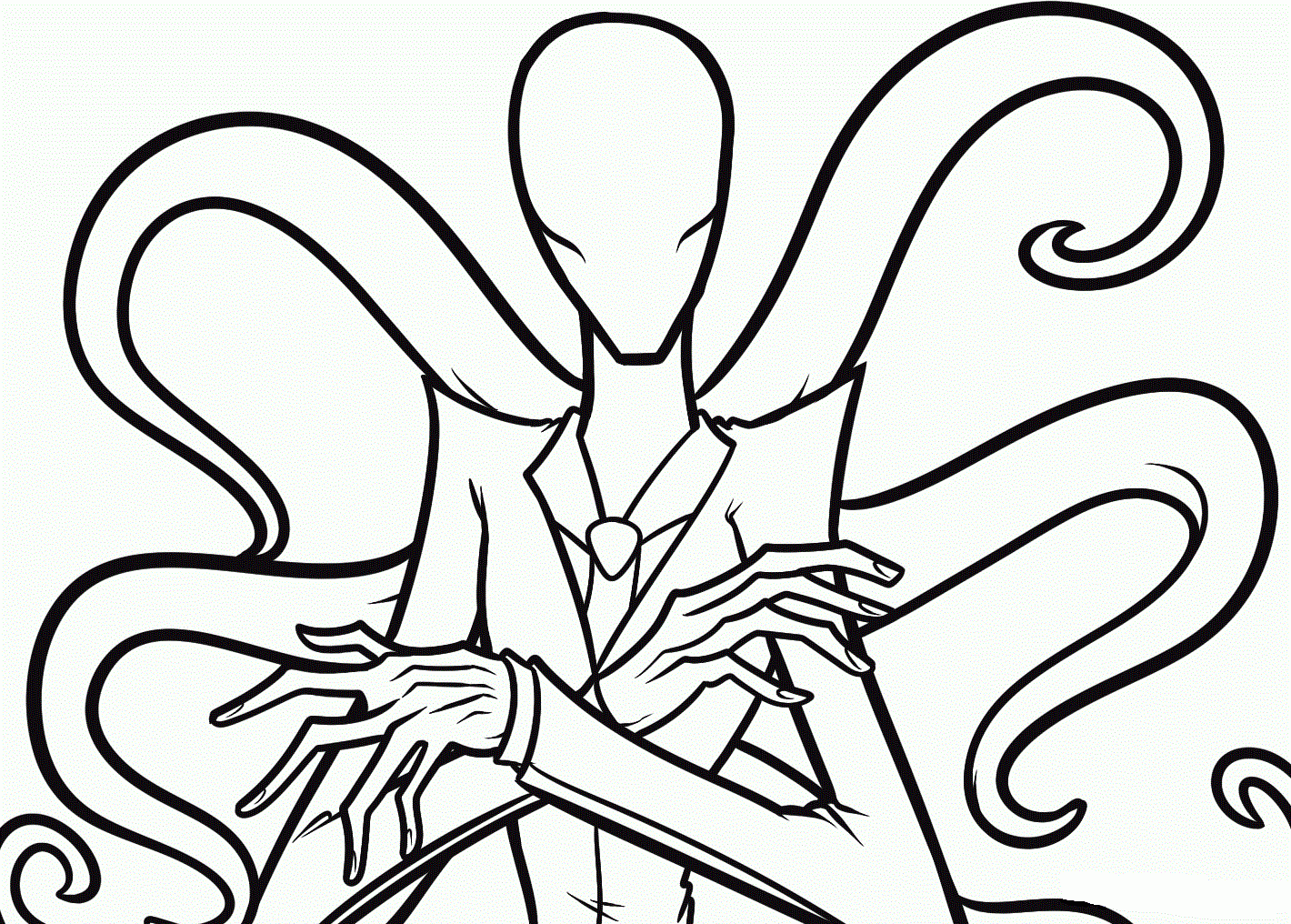 Slender Man Coloring Pages Free Printable Coloring Pages For Kids