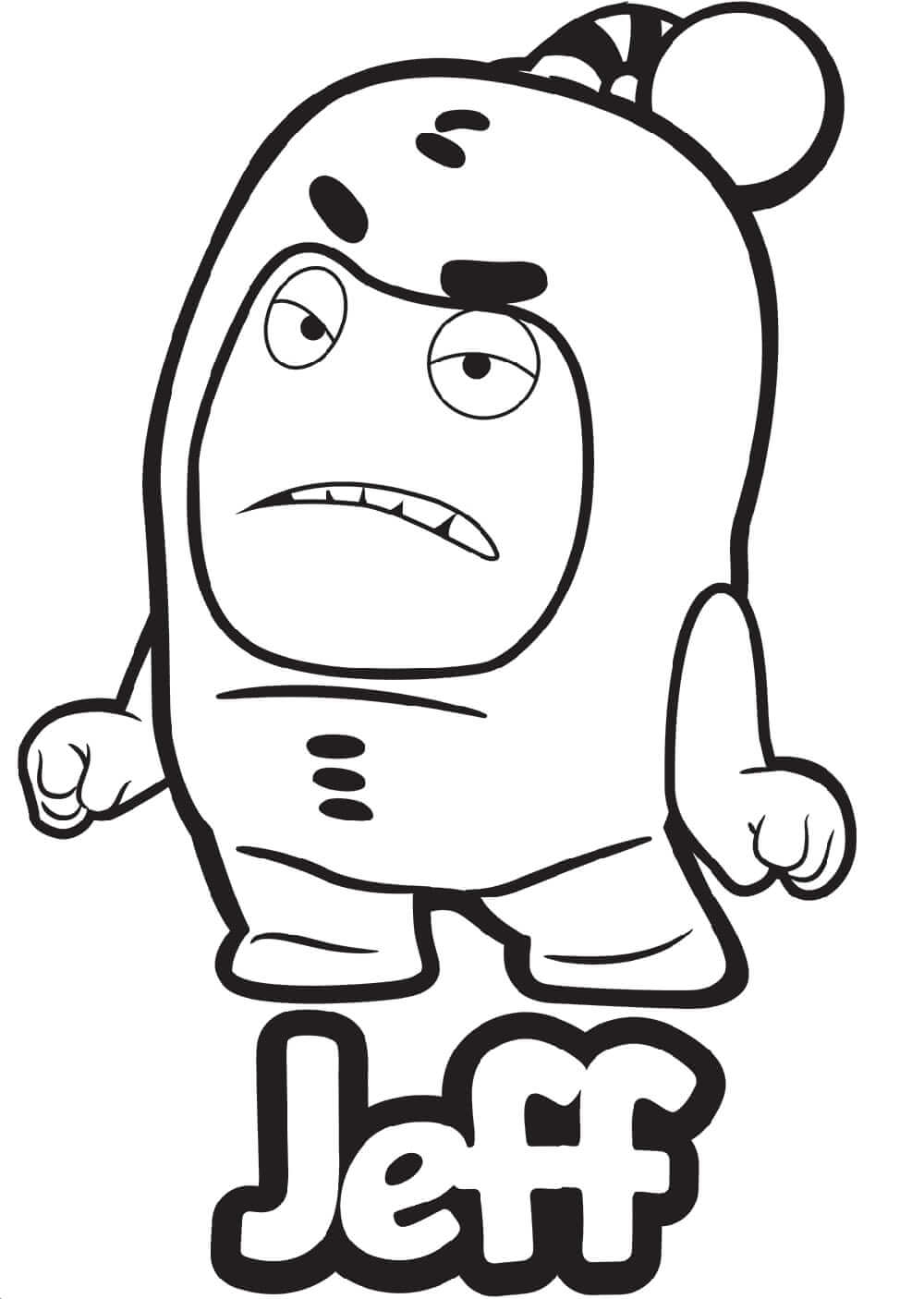 Slick Oddbods Coloring Page Free Printable Coloring Pages For Kids