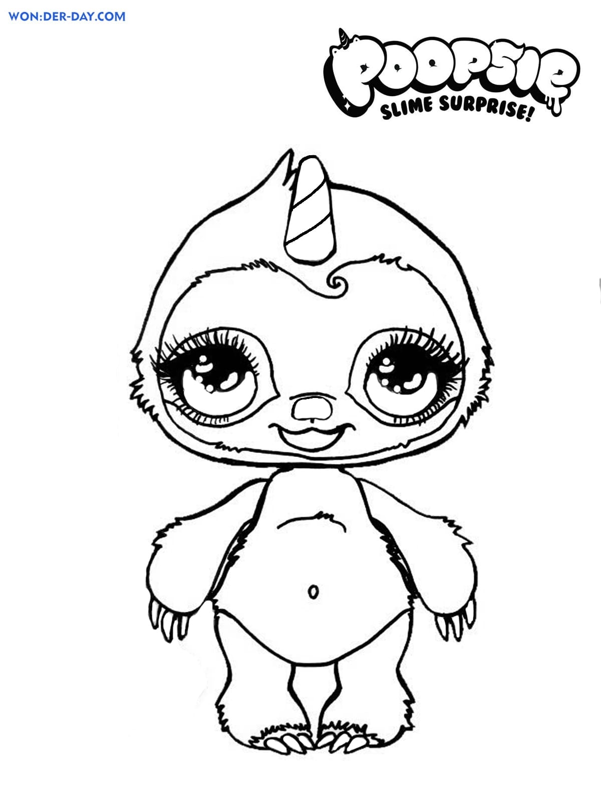 Slime Coloring Pages