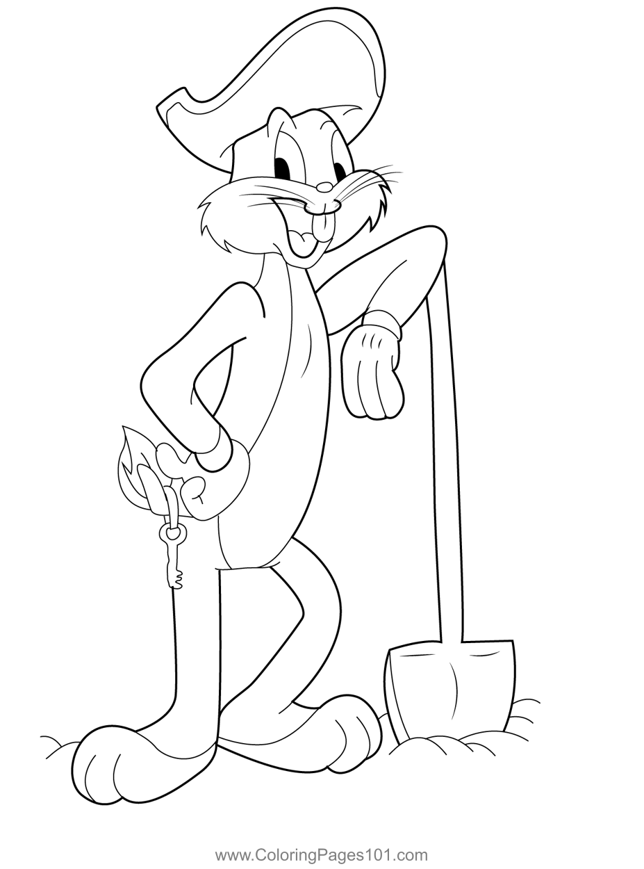 Smiling Bugs Bunny Coloring Page For Kids Free Bugs Bunny Printable Coloring Pages Online For