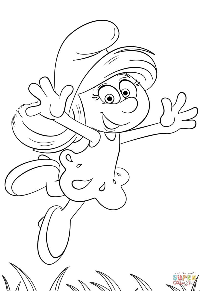 Smurfette Coloring Pages To Print At GetDrawings Free Download