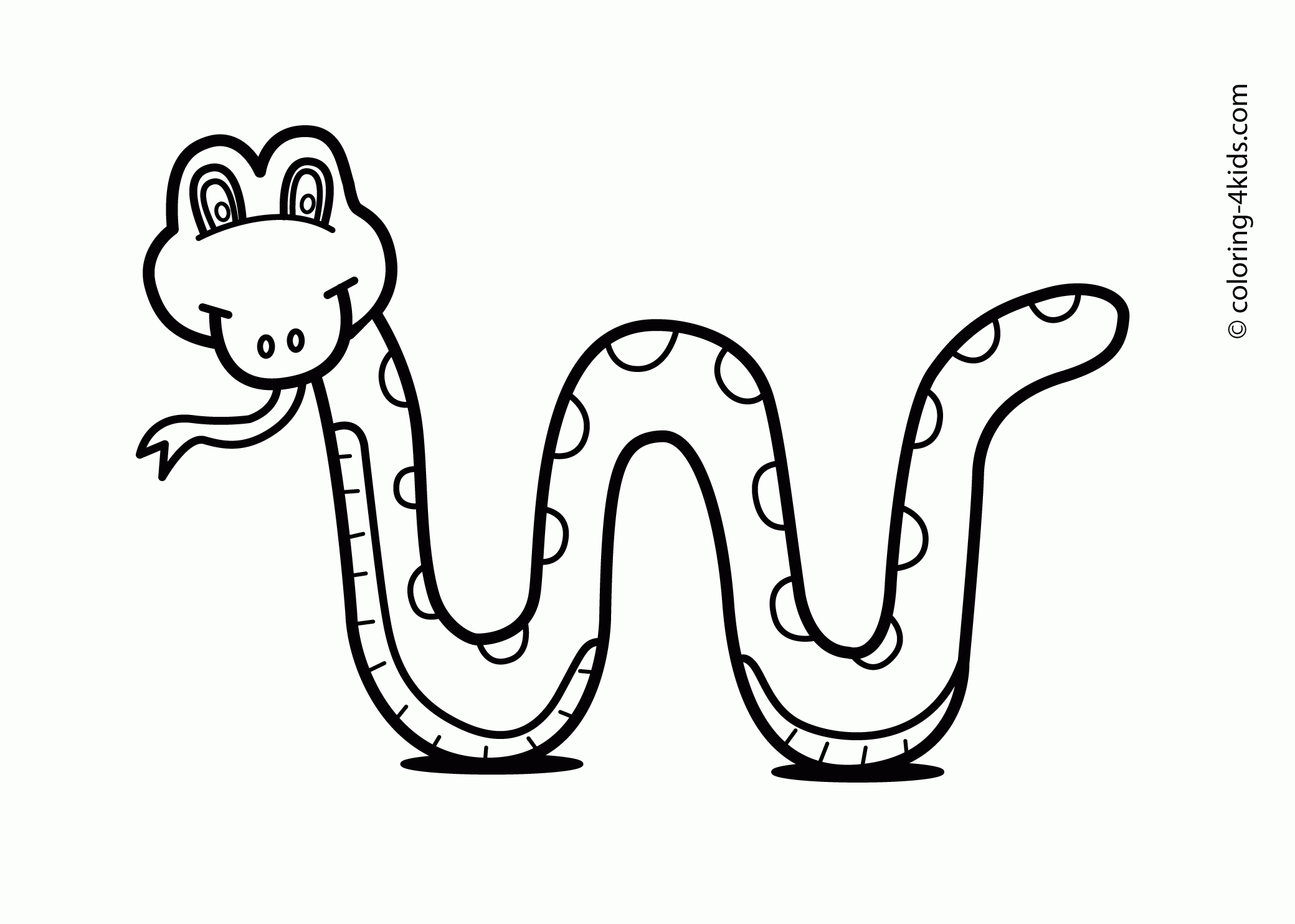 Snake Coloring Pages For Preschoolers Verdie Manns